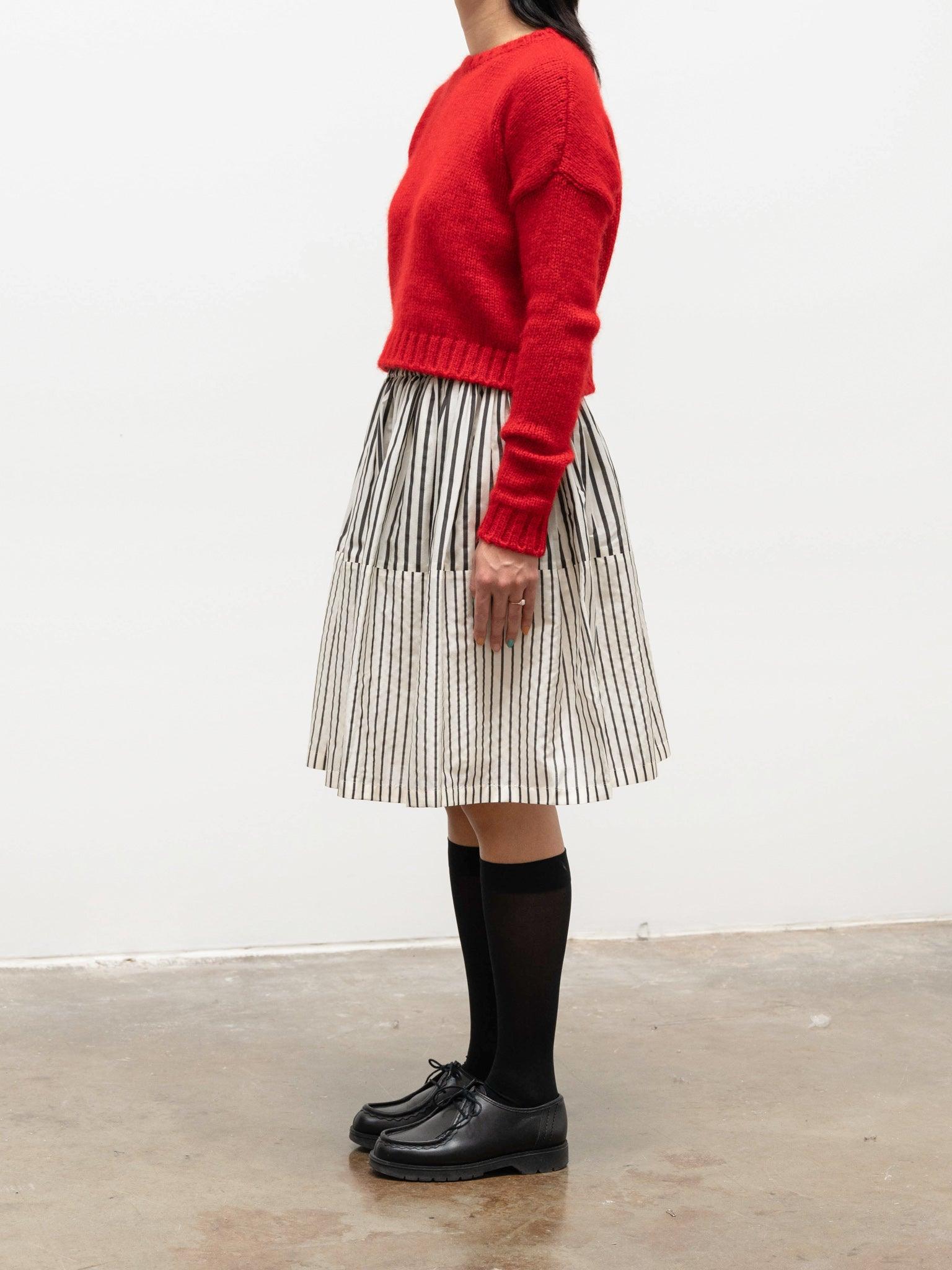 Namu Shop - Sara Lanzi Gathered Skirt - Stripes
