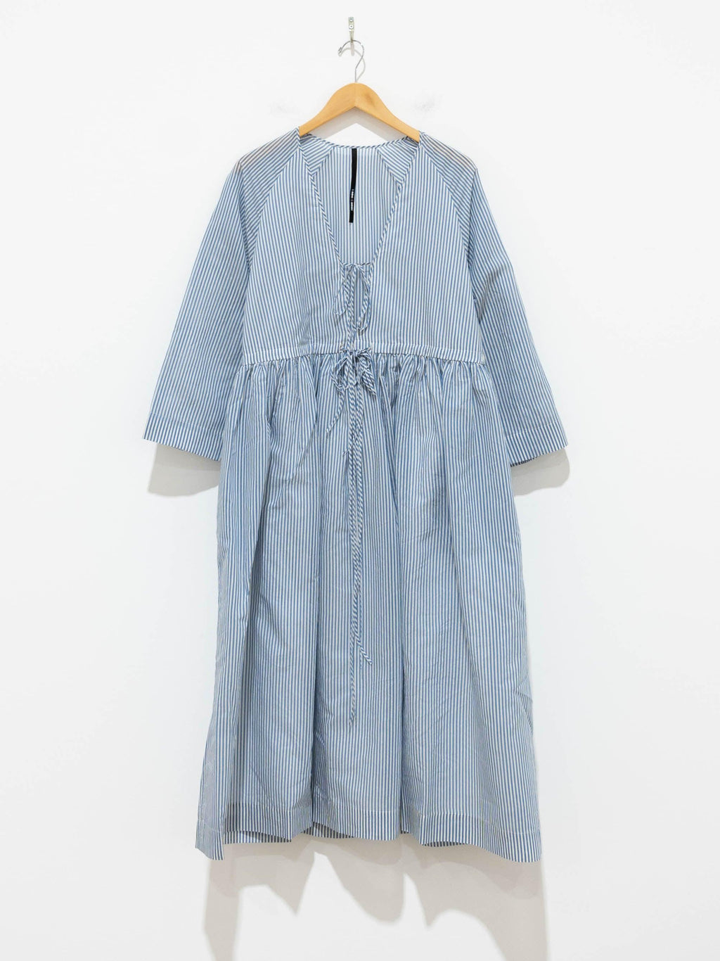 Namu Shop - Sara Lanzi Mina Dress - Organza White/Blue Stripes