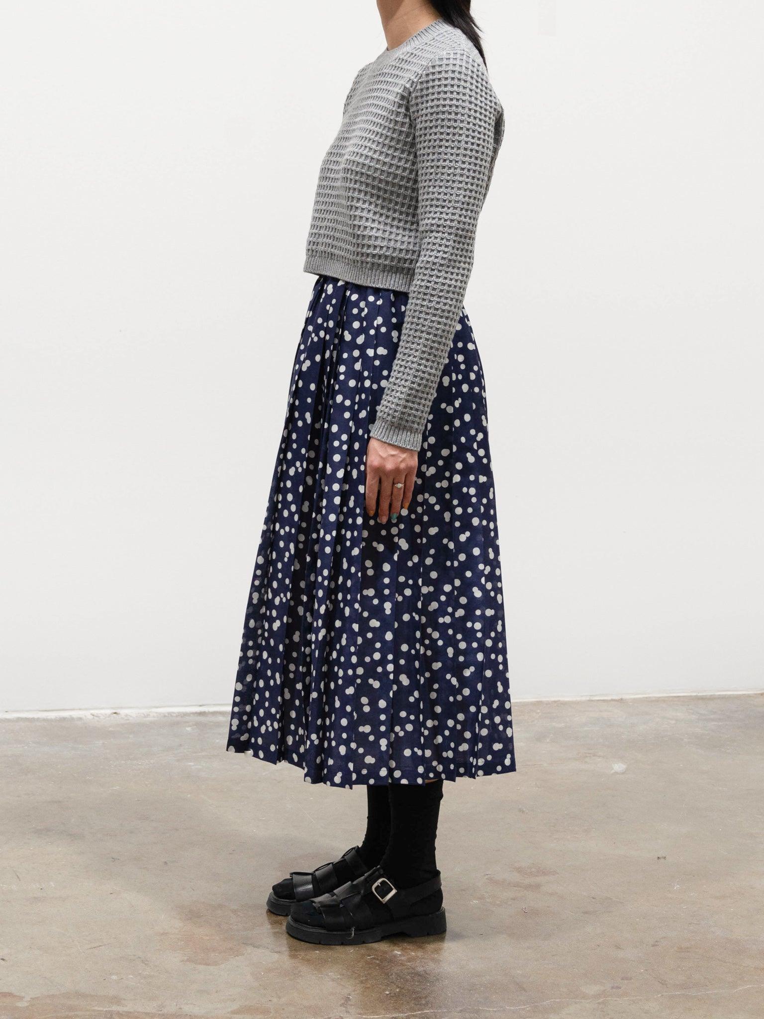 Namu Shop - Sara Lanzi Pleated Skirt - Polka Dots
