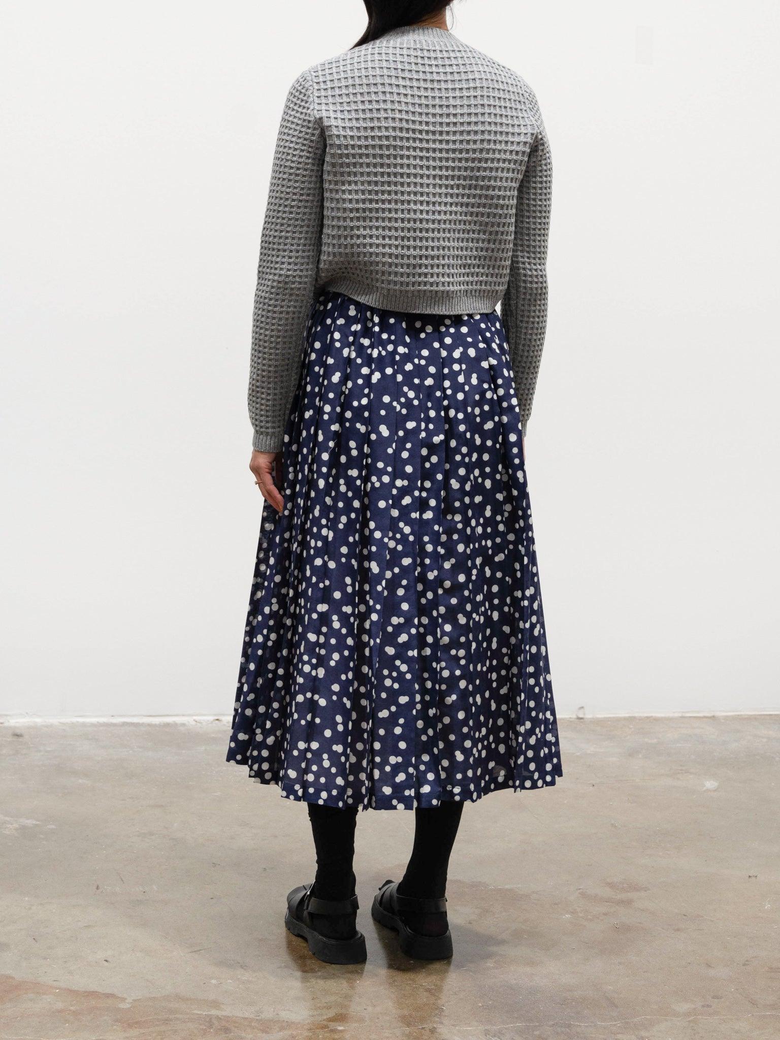 Namu Shop - Sara Lanzi Pleated Skirt - Polka Dots