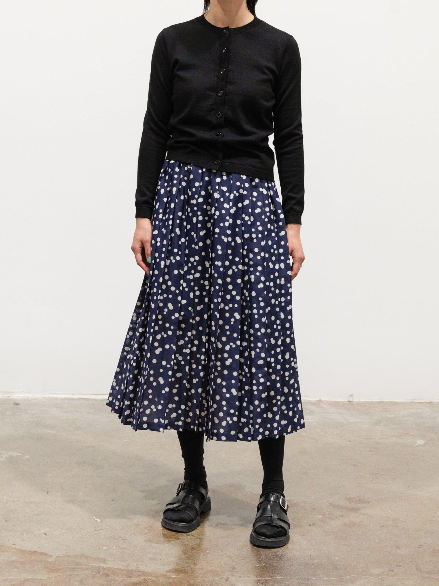 Namu Shop - Sara Lanzi Pleated Skirt - Polka Dots