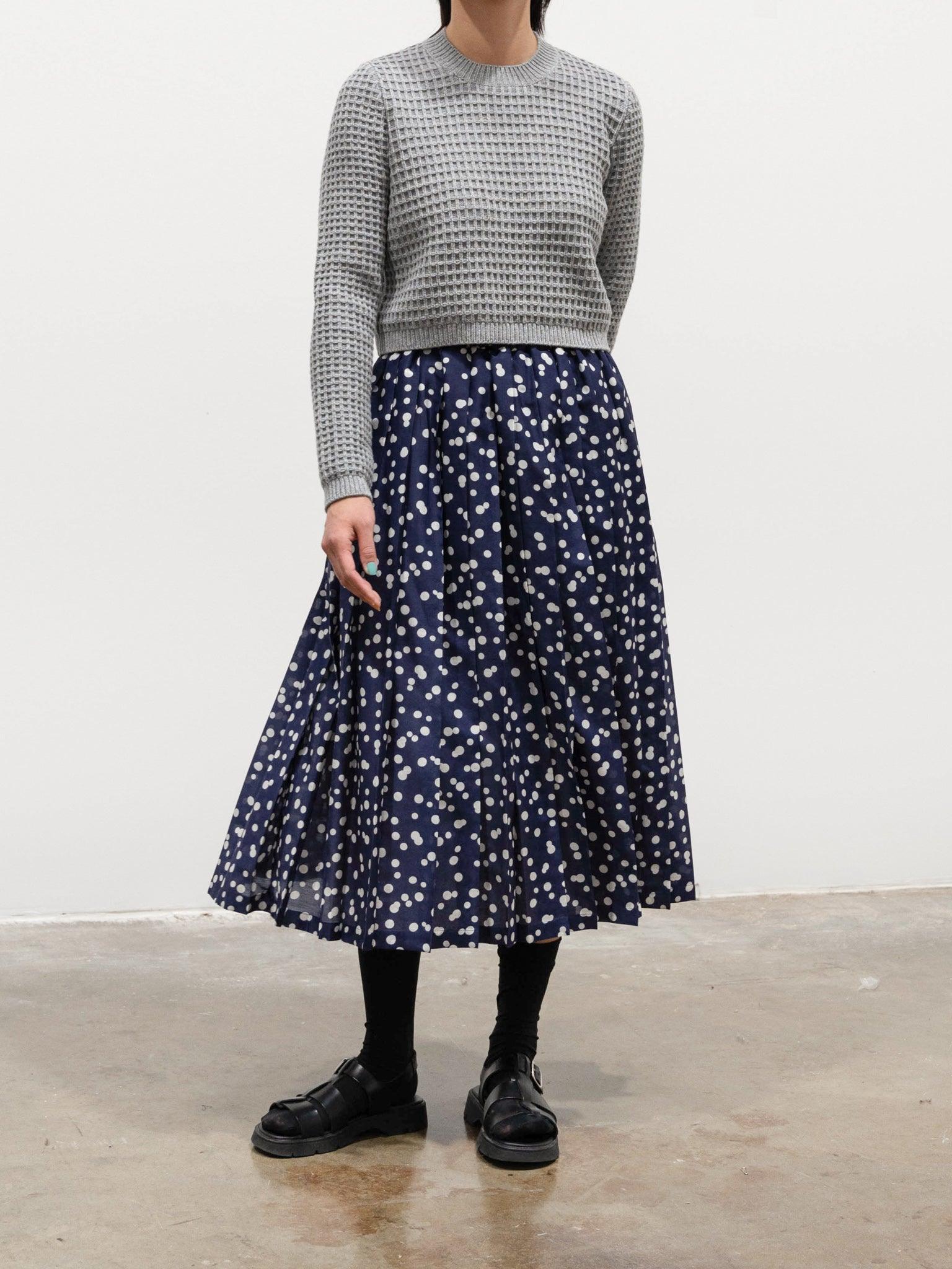 Namu Shop - Sara Lanzi Pleated Skirt - Polka Dots