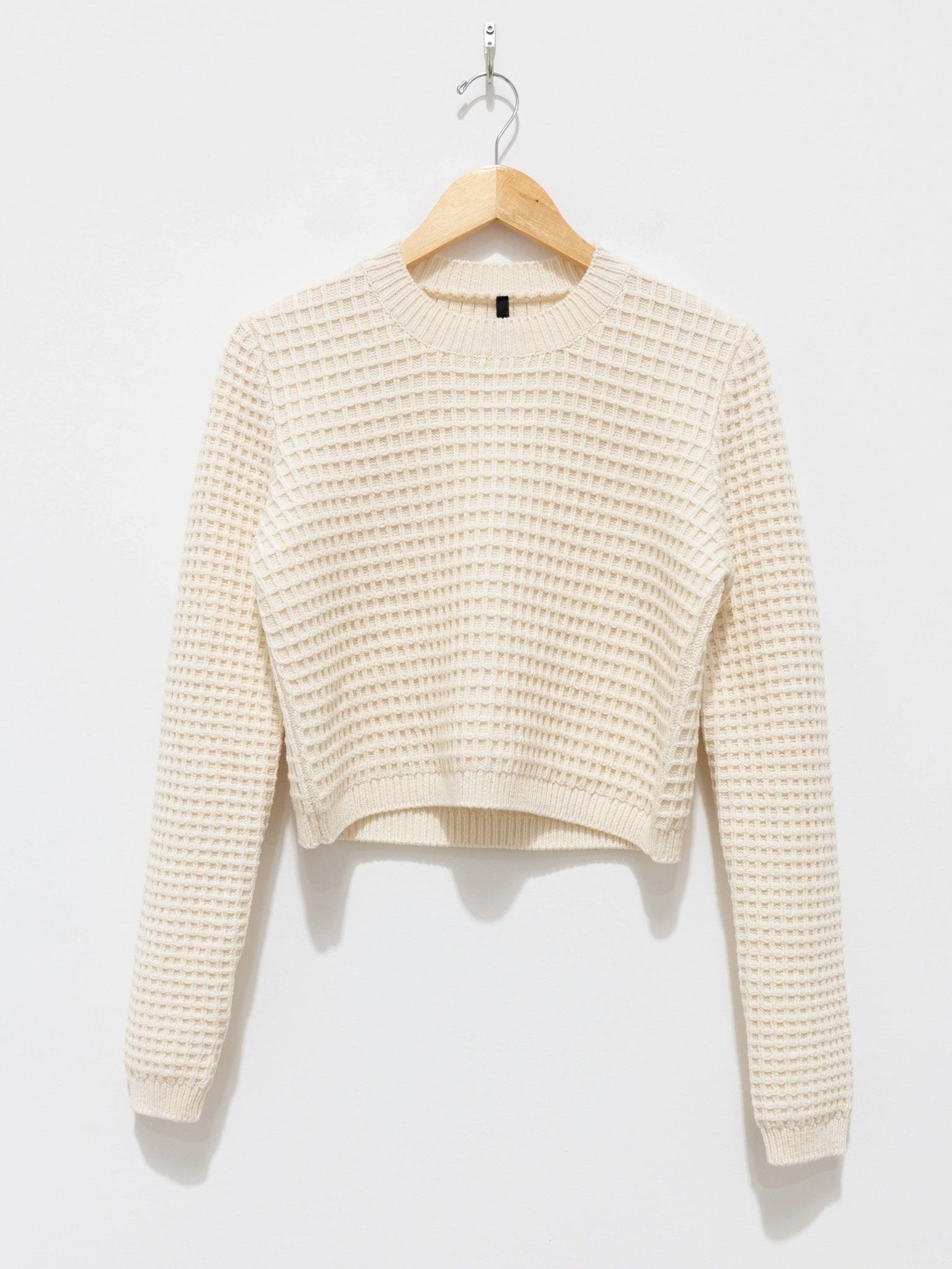 Namu Shop - Sara Lanzi Stitch Pull Knit - Milk