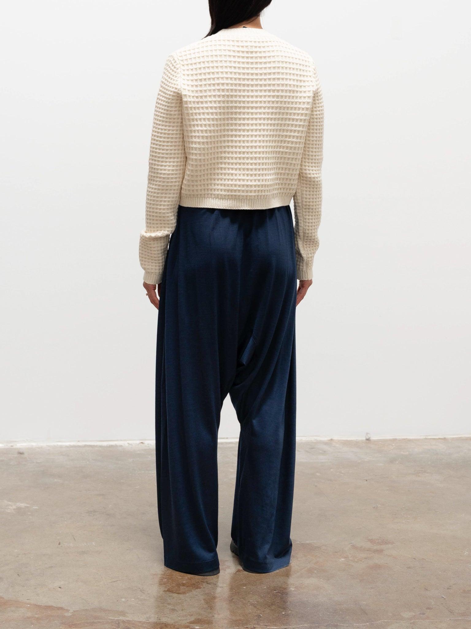 Namu Shop - Sara Lanzi Stitch Pull Knit - Milk