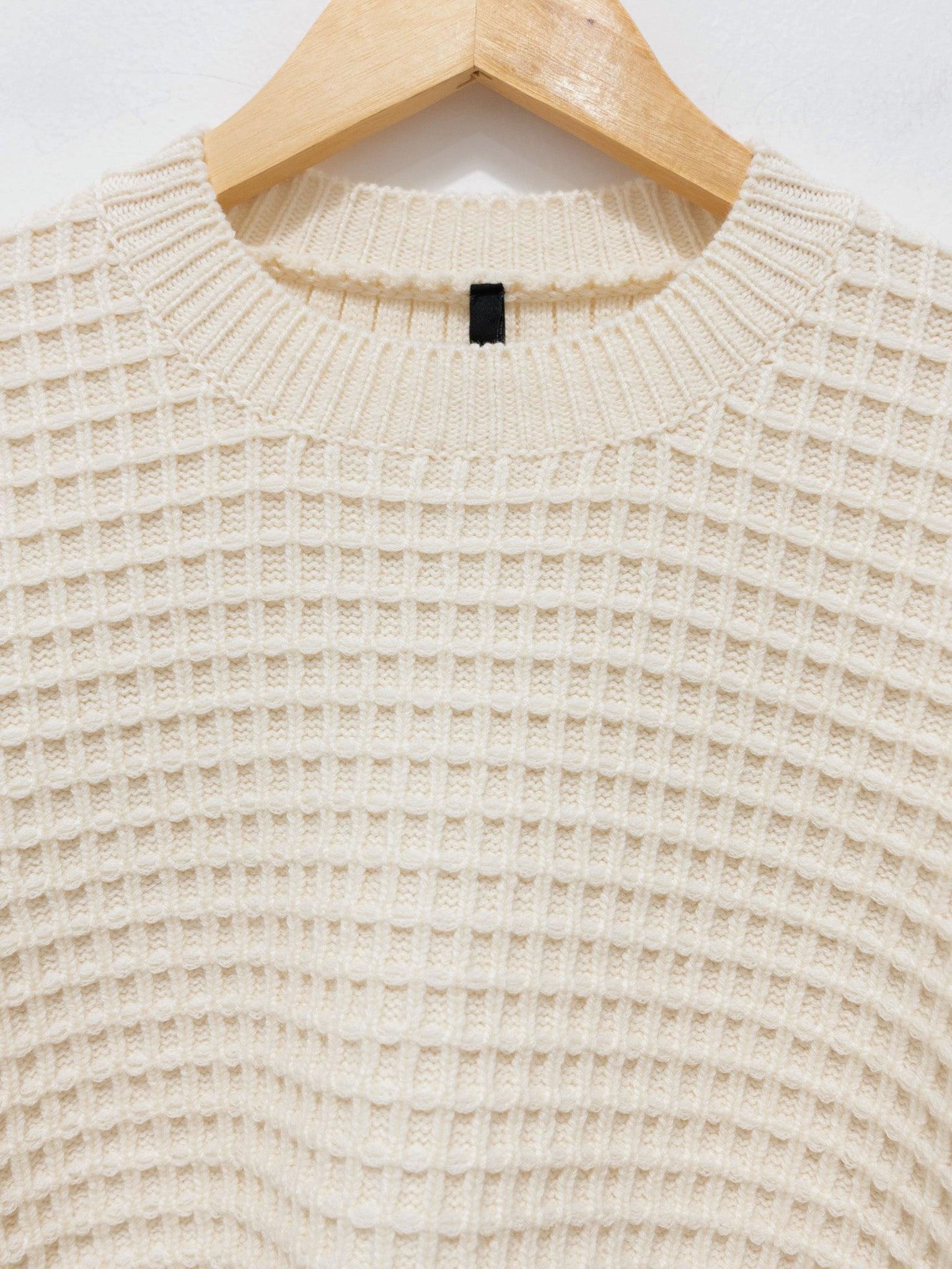 Namu Shop - Sara Lanzi Stitch Pull Knit - Milk