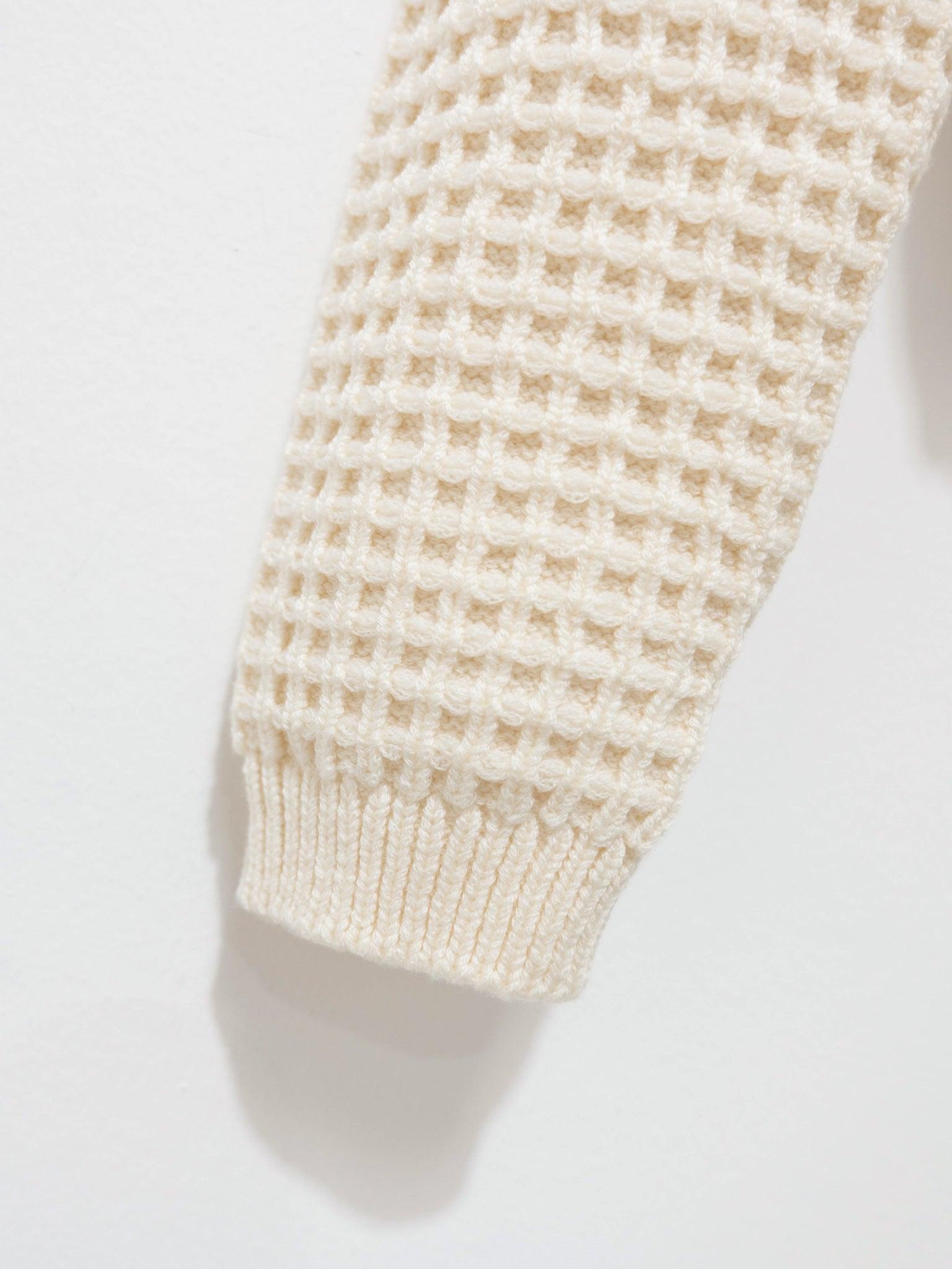 Namu Shop - Sara Lanzi Stitch Pull Knit - Milk