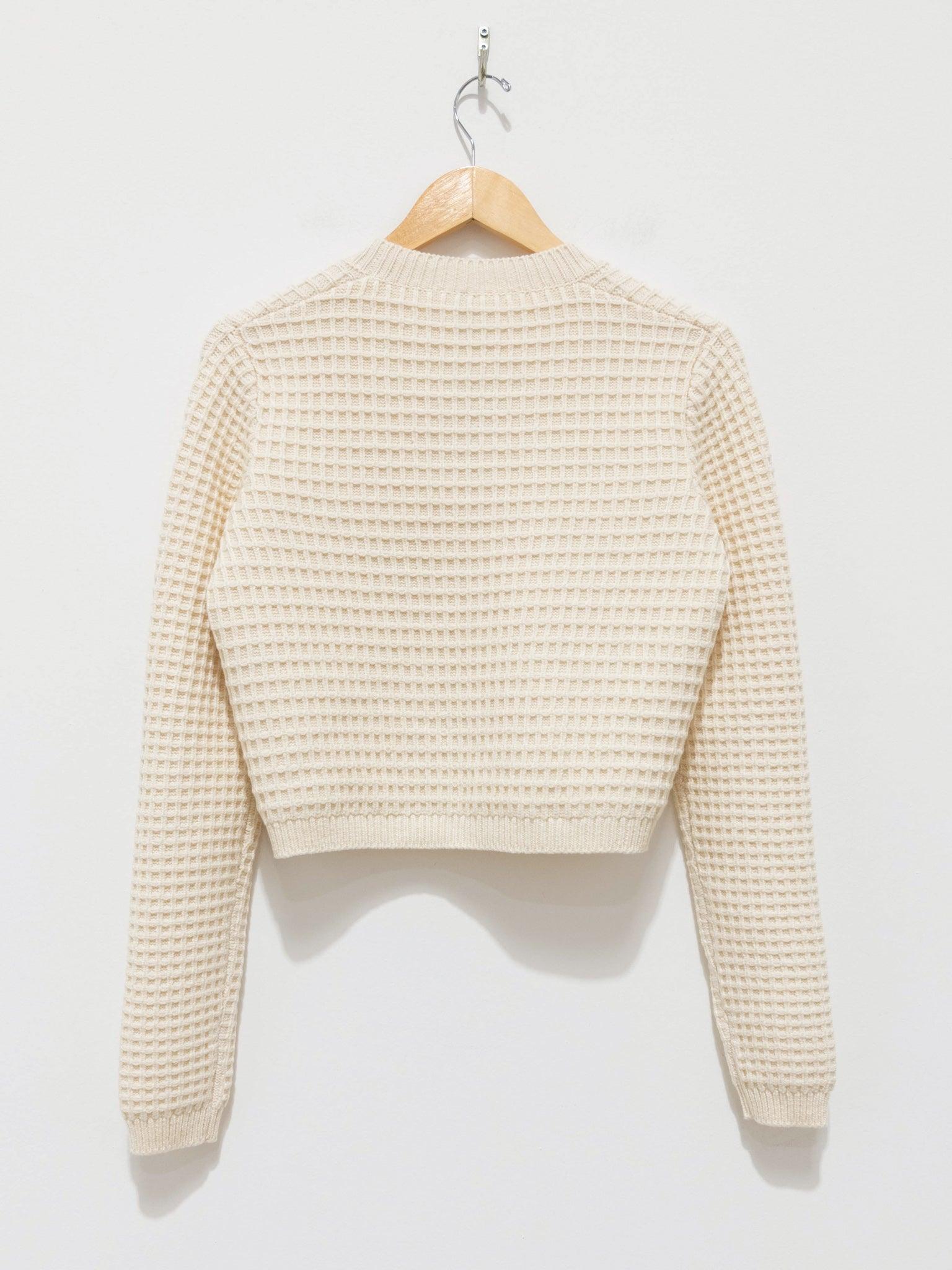 Namu Shop - Sara Lanzi Stitch Pull Knit - Milk