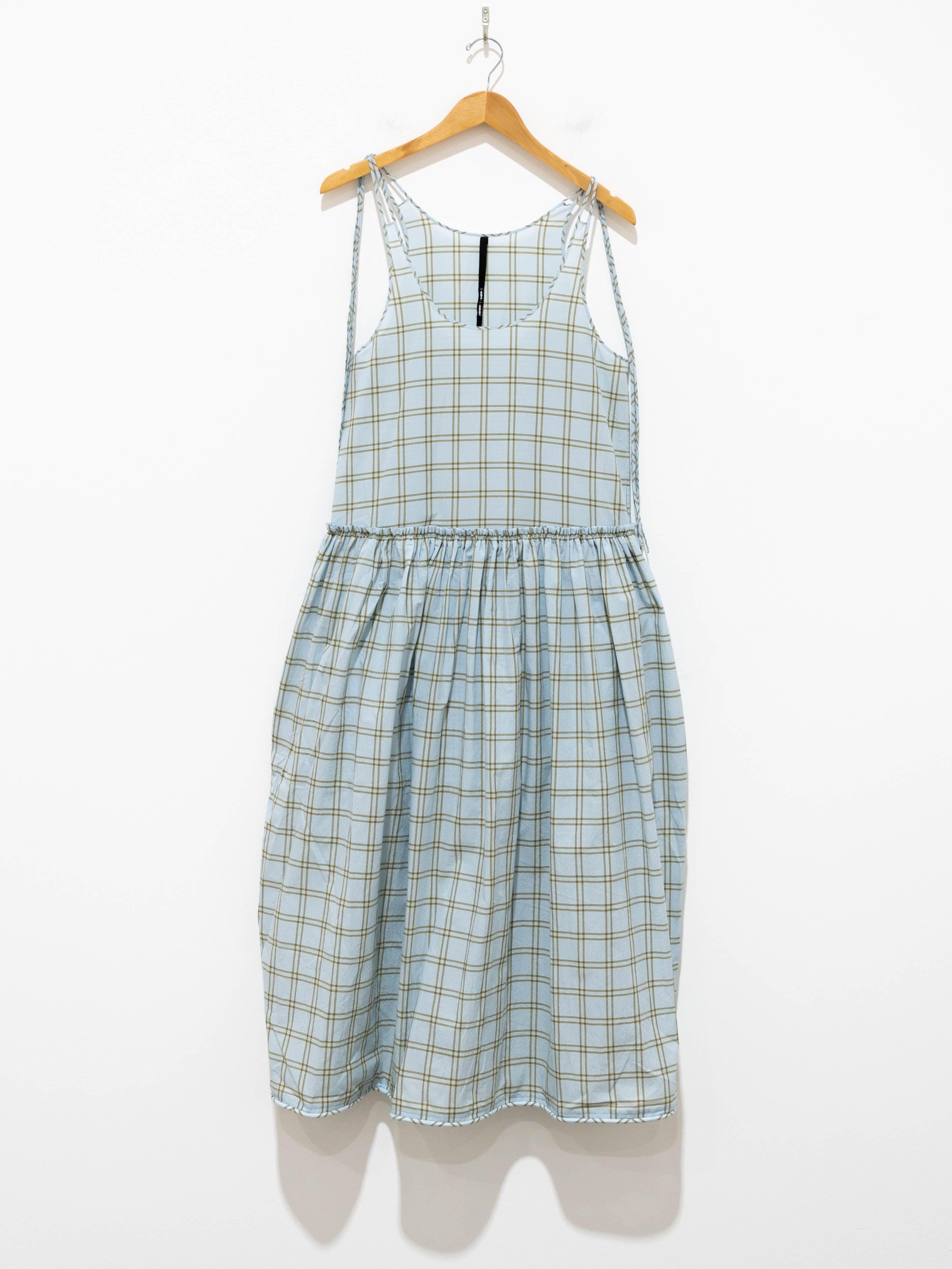 Namu Shop - Sara Lanzi Sundress - Wrinkled Fil a Fil Check