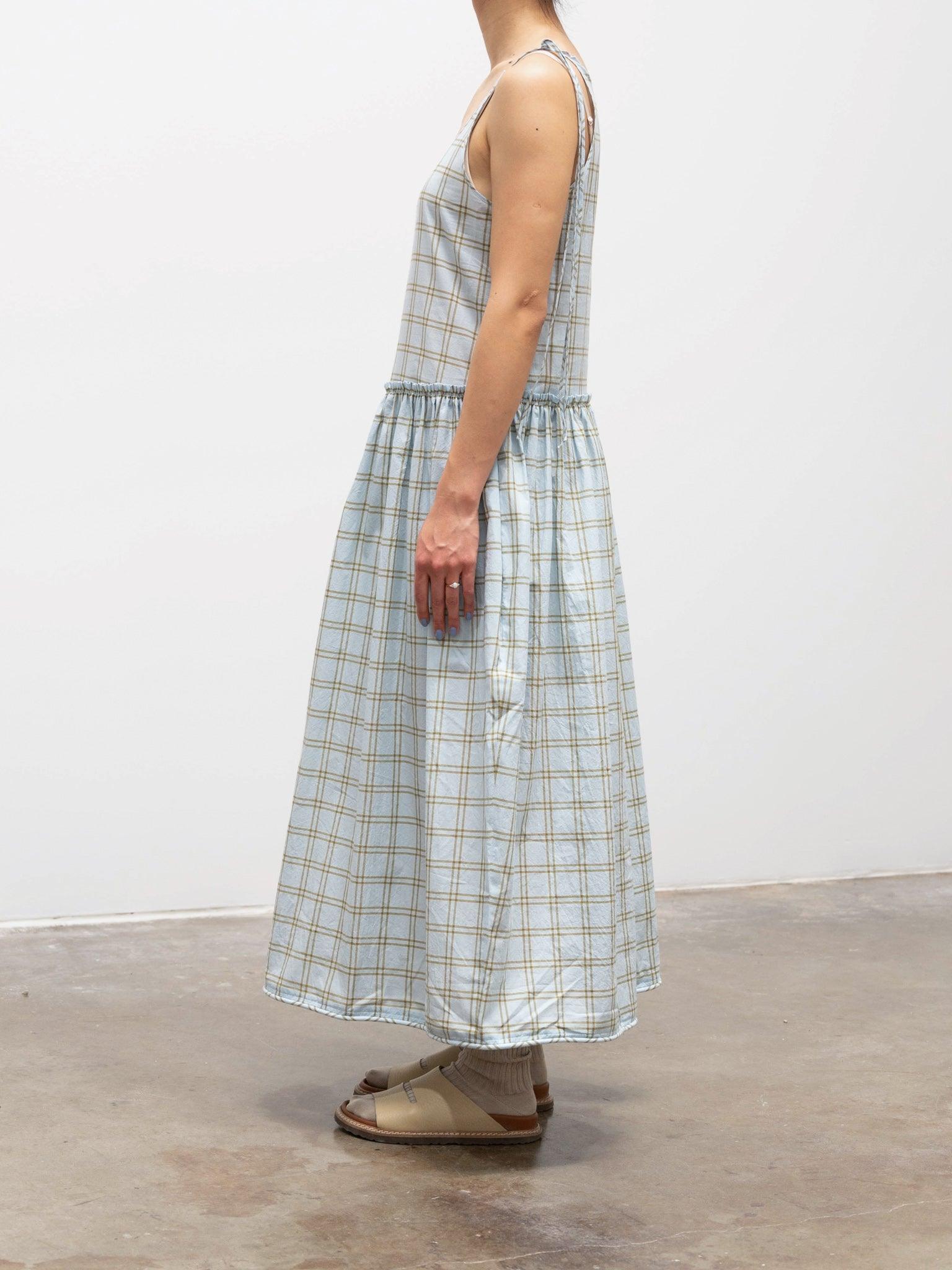 Namu Shop - Sara Lanzi Sundress - Wrinkled Fil a Fil Check