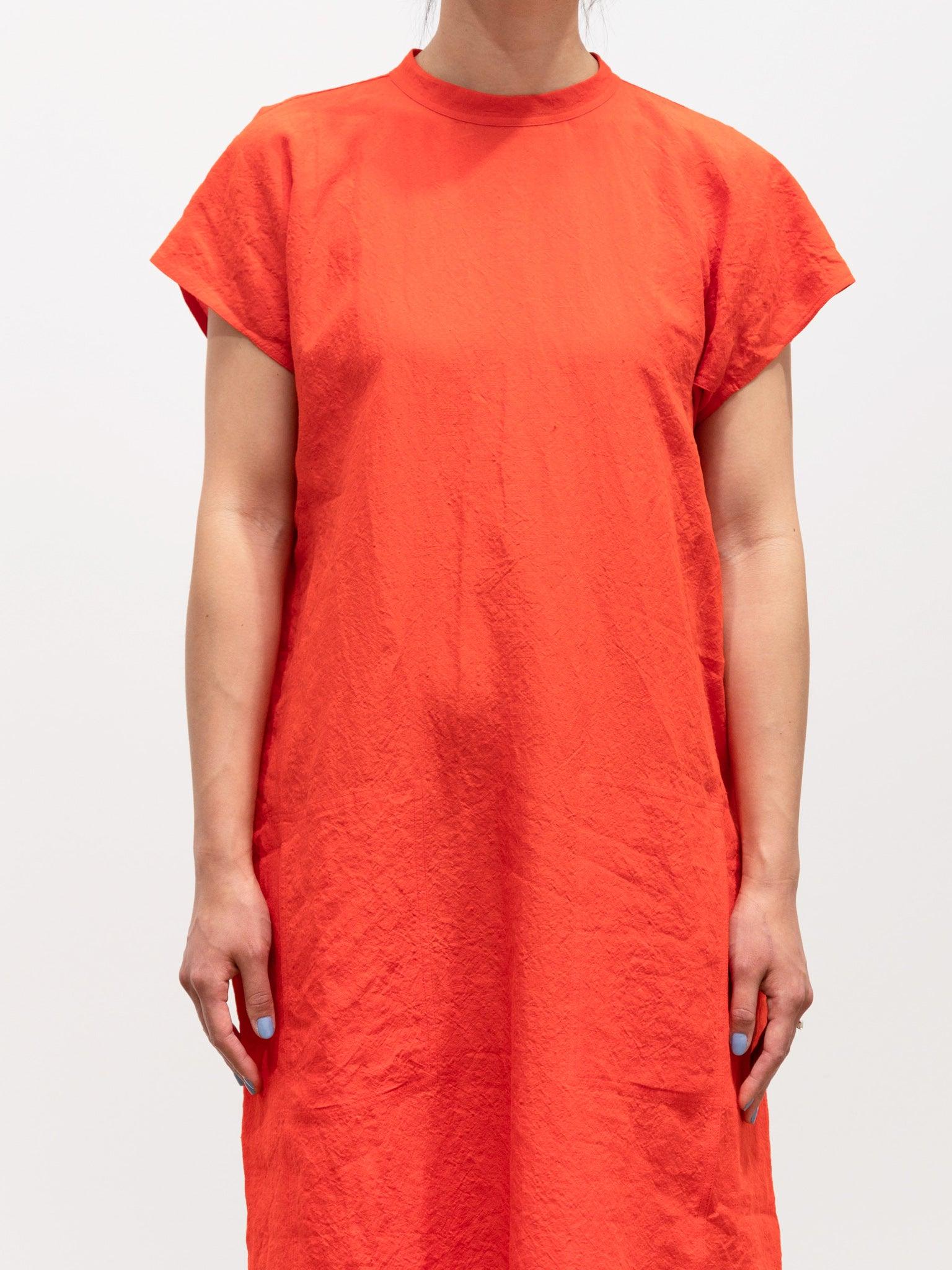Namu Shop - Sofie D'Hoore Delphi Linen Dress - Red Pepper