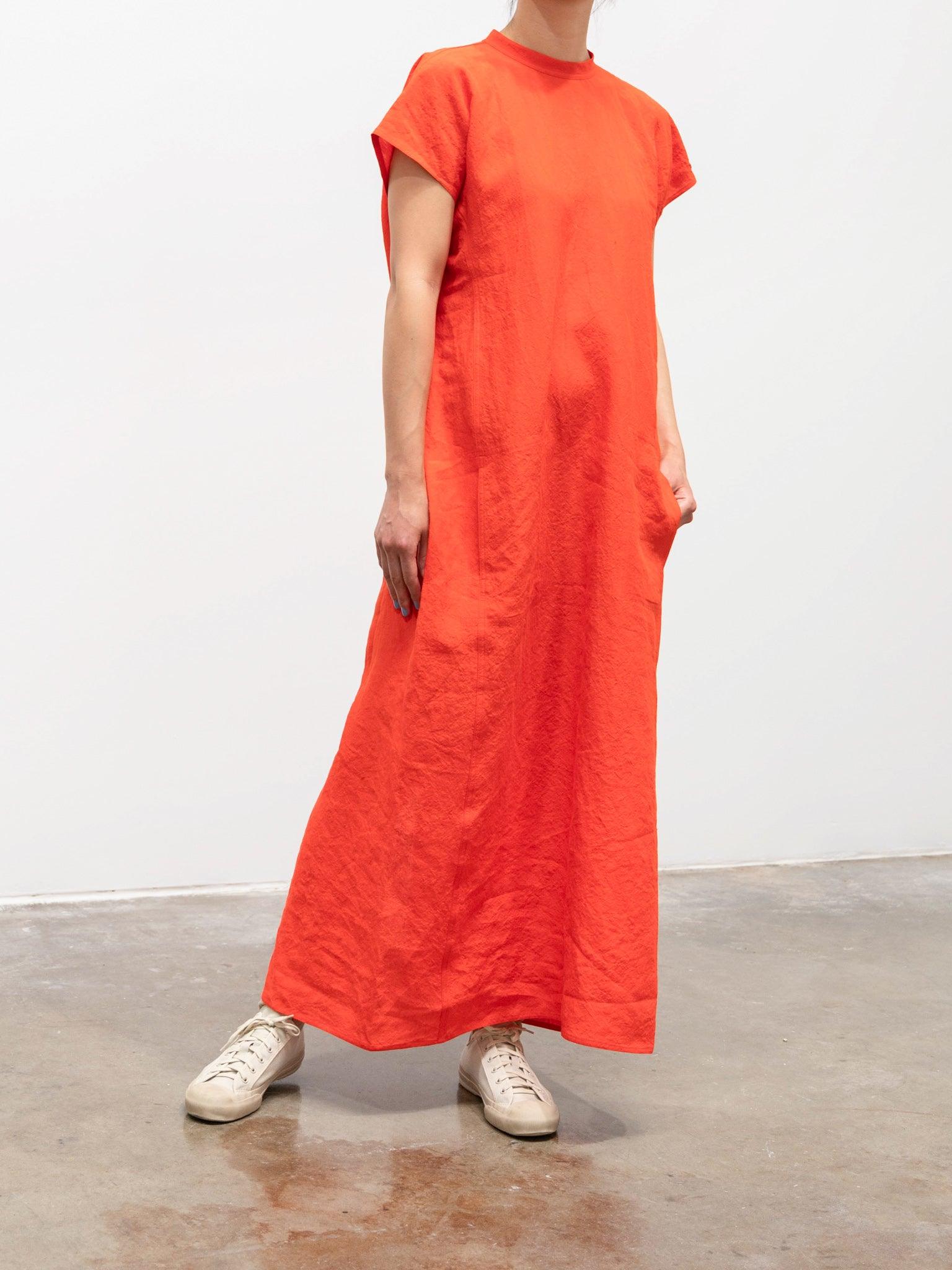 Namu Shop - Sofie D'Hoore Delphi Linen Dress - Red Pepper