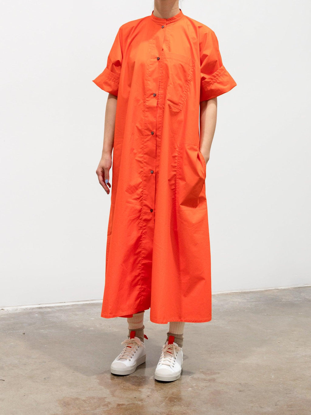 Namu Shop - Sofie D'Hoore Dessert Poplin Dress - Tomato