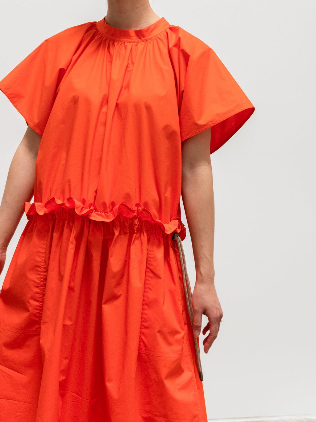 Namu Shop - Sofie D'Hoore Dhole Ruffle Dress - Tomato