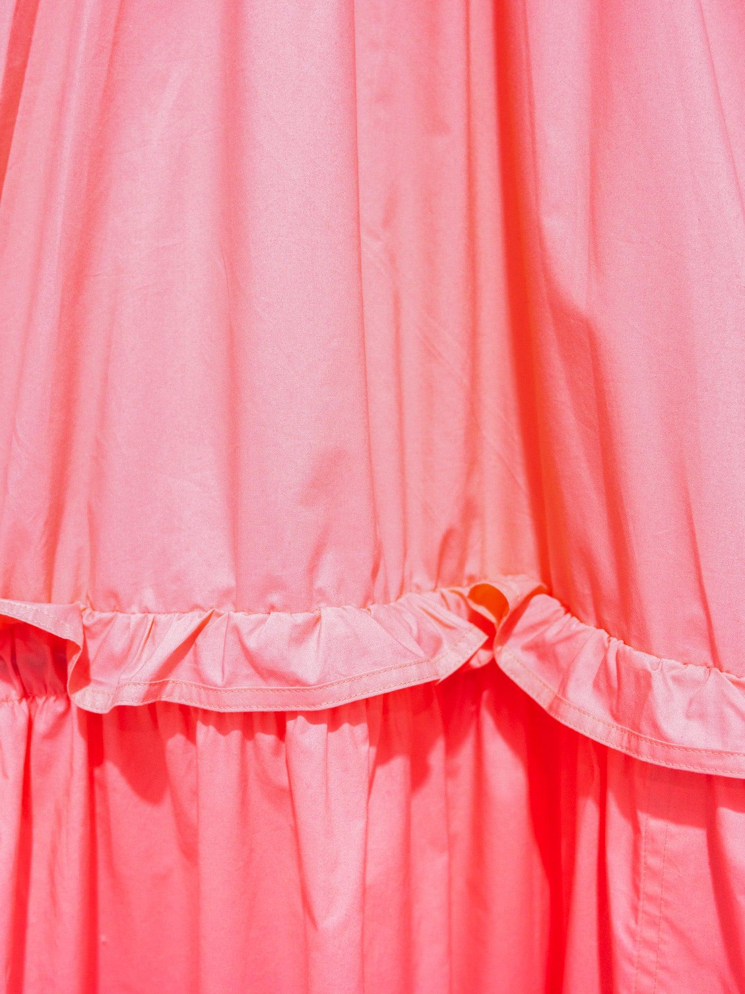 Namu Shop - Sofie D'Hoore Dhole Ruffle Dress - Watermelon