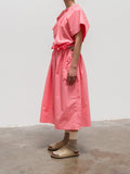 Namu Shop - Sofie D'Hoore Dhole Ruffle Dress - Watermelon