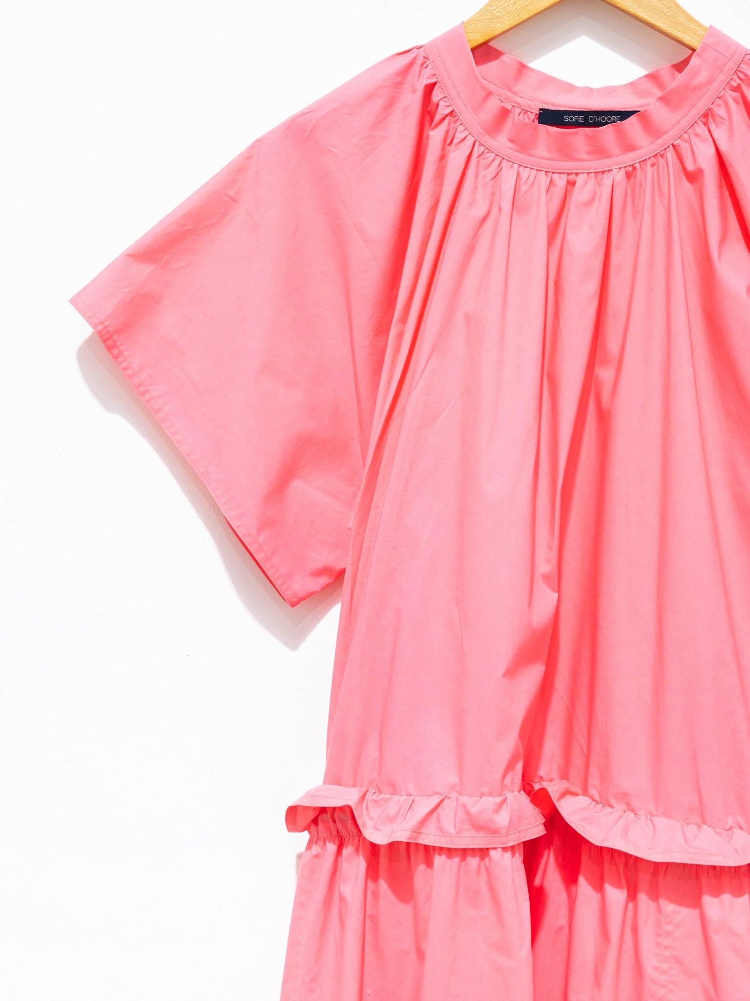 Namu Shop - Sofie D'Hoore Dhole Ruffle Dress - Watermelon