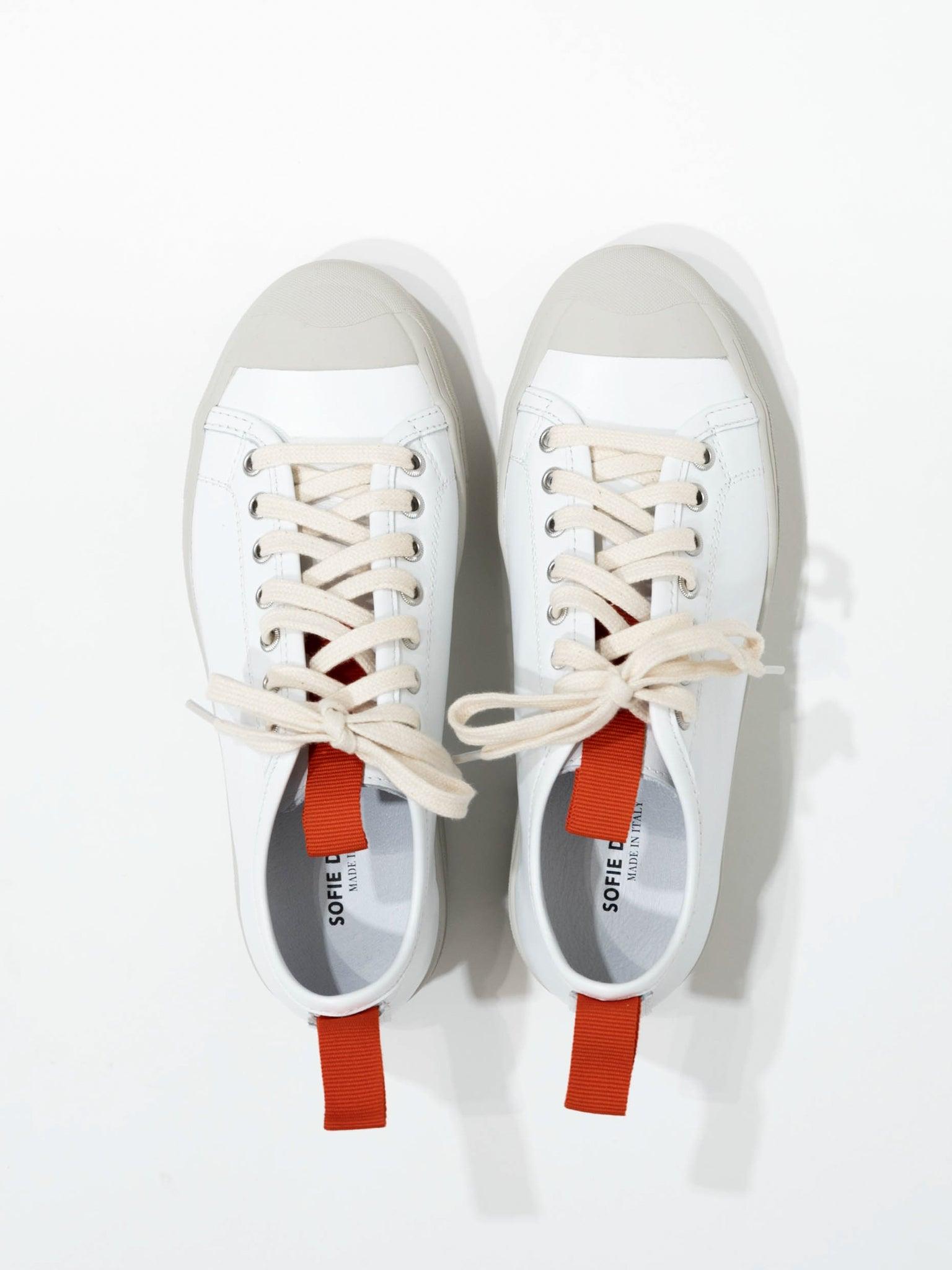 Namu Shop - Sofie D'Hoore Fable Leather Sneakers - White/Clay
