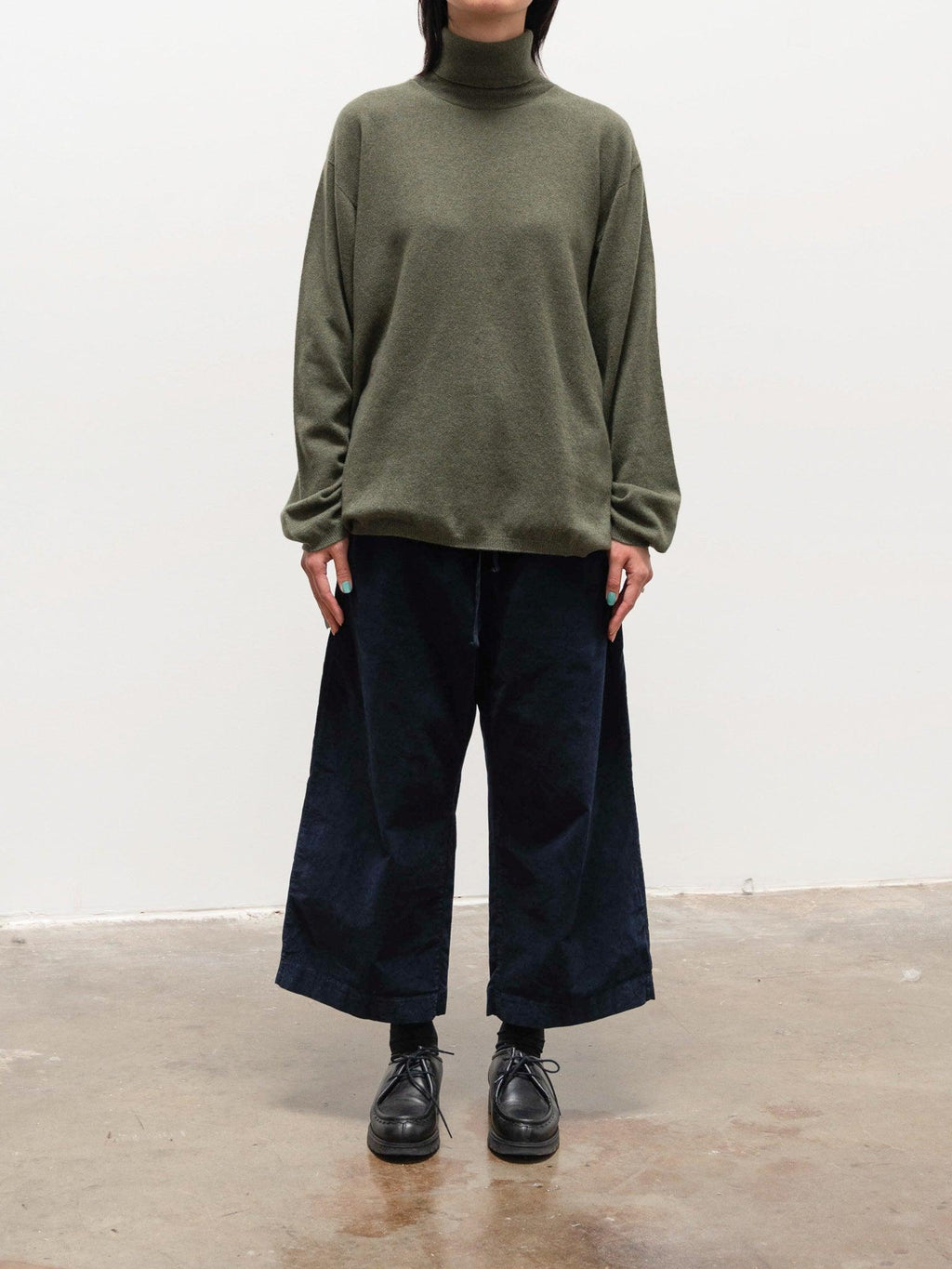 Namu Shop - Sofie D'Hoore Mambo High Neck Sweater - Military