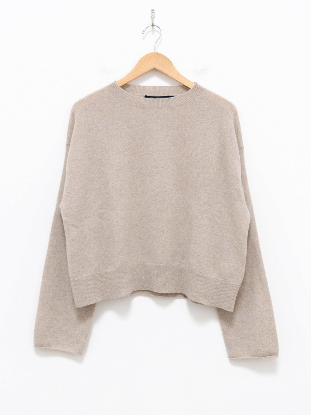 Namu Shop - Sofie D'Hoore Merril Cashmere Crop Knit - Oatmeal
