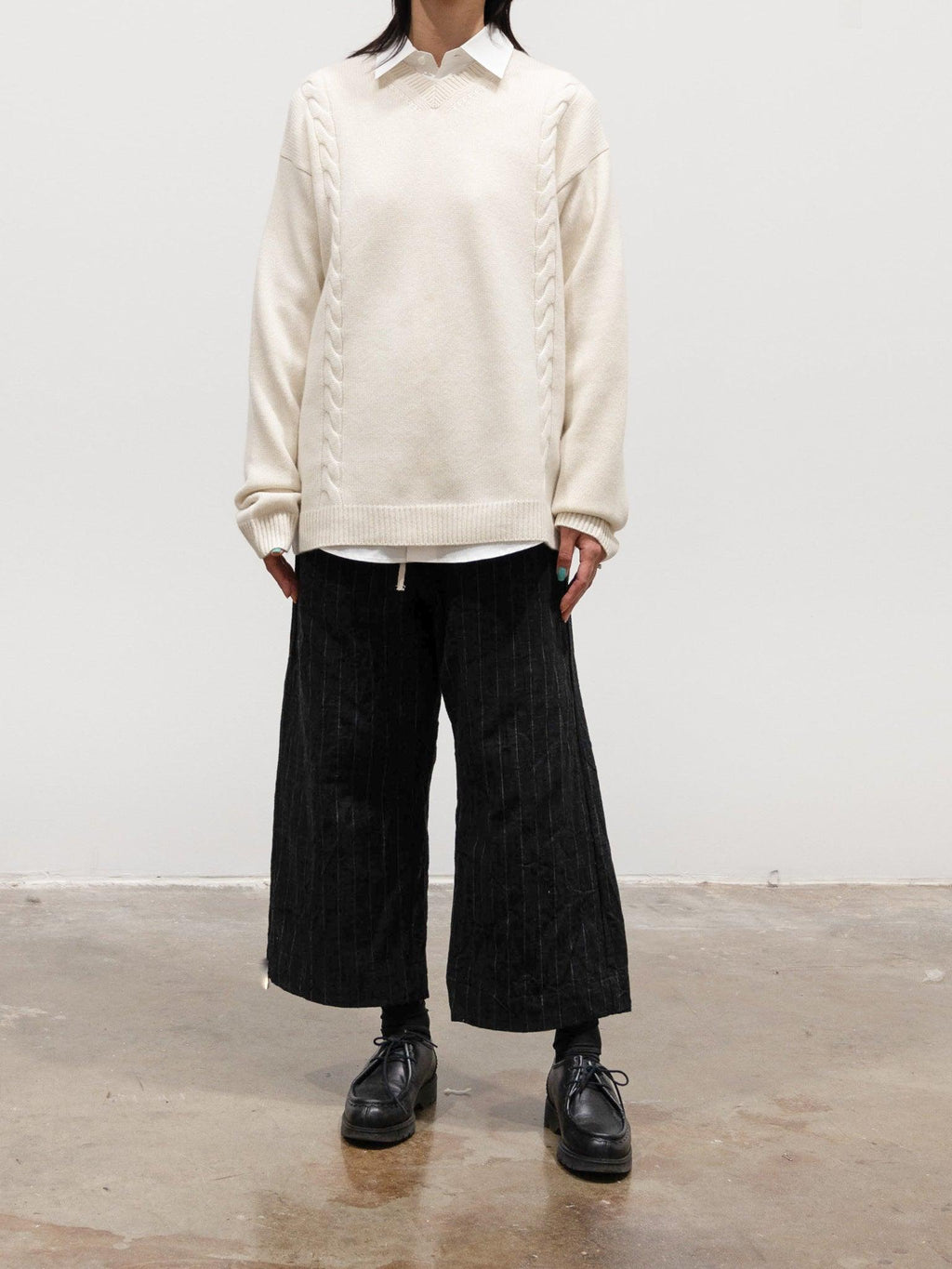 Namu Shop - Sofie D'Hoore Milo Cashmere Knit Sweater - Snow