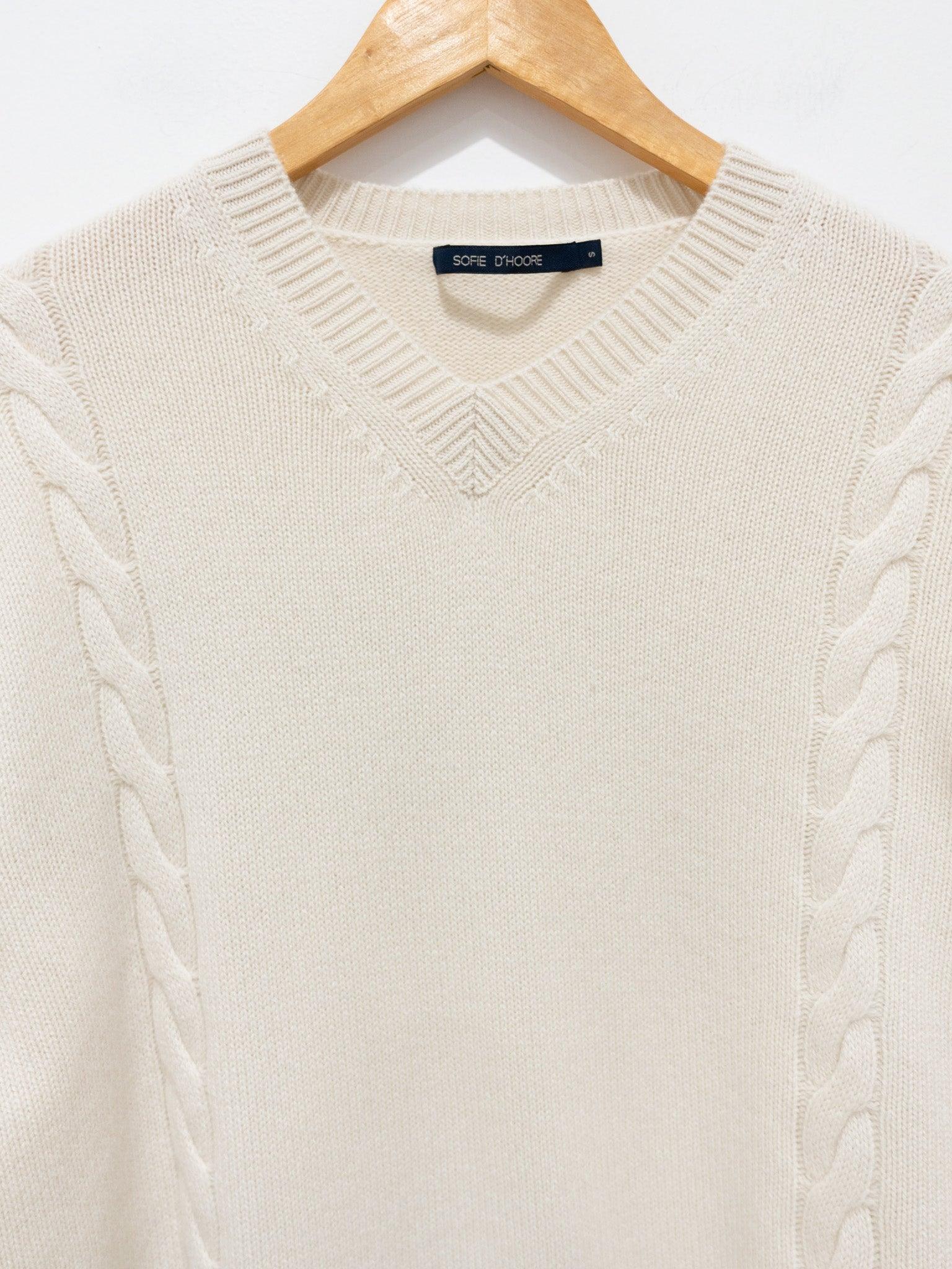 Namu Shop - Sofie D'Hoore Milo Cashmere Knit Sweater - Snow