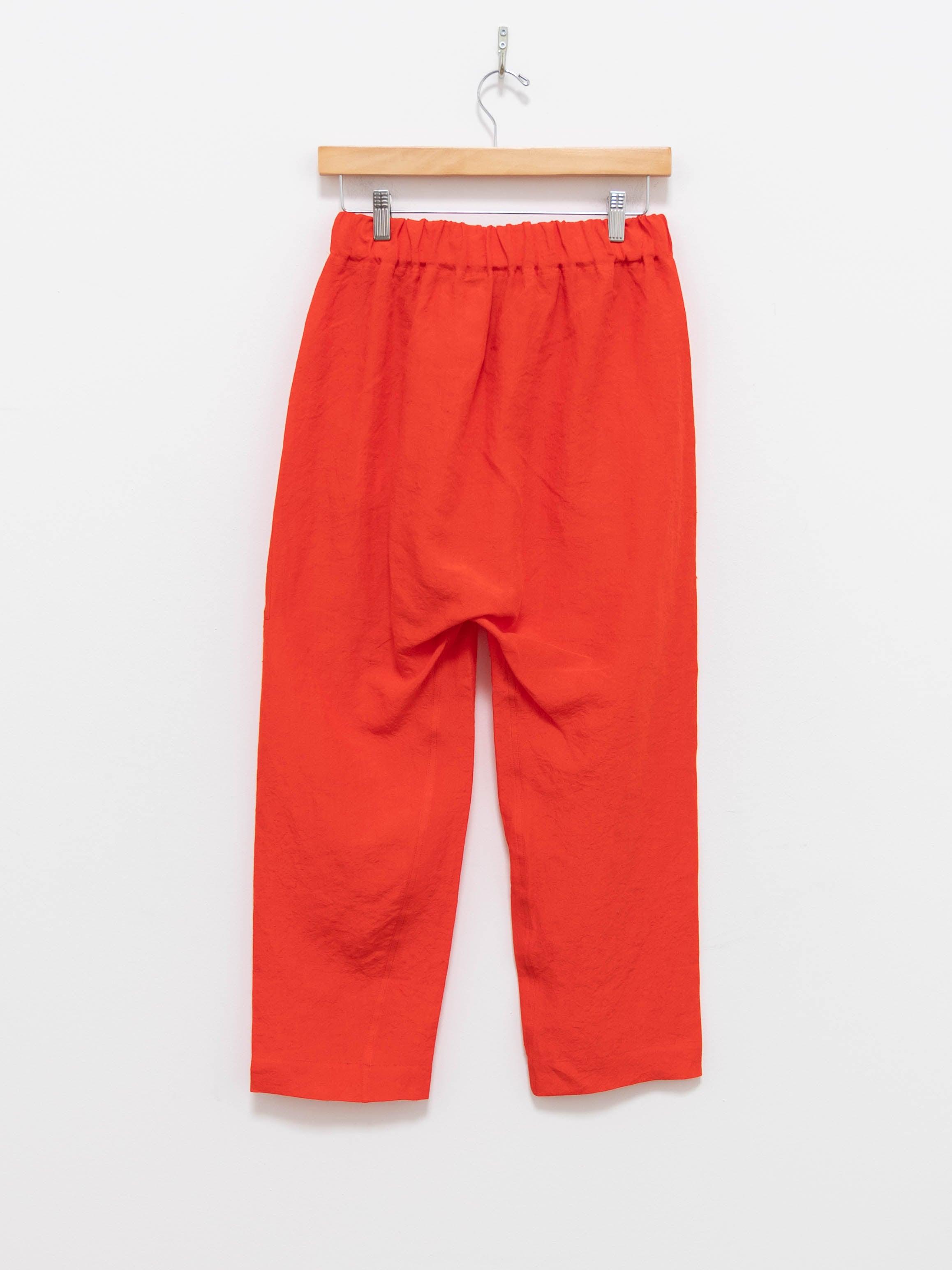 Namu Shop - Sofie D'Hoore Punch Linen Trousers - Red Pepper