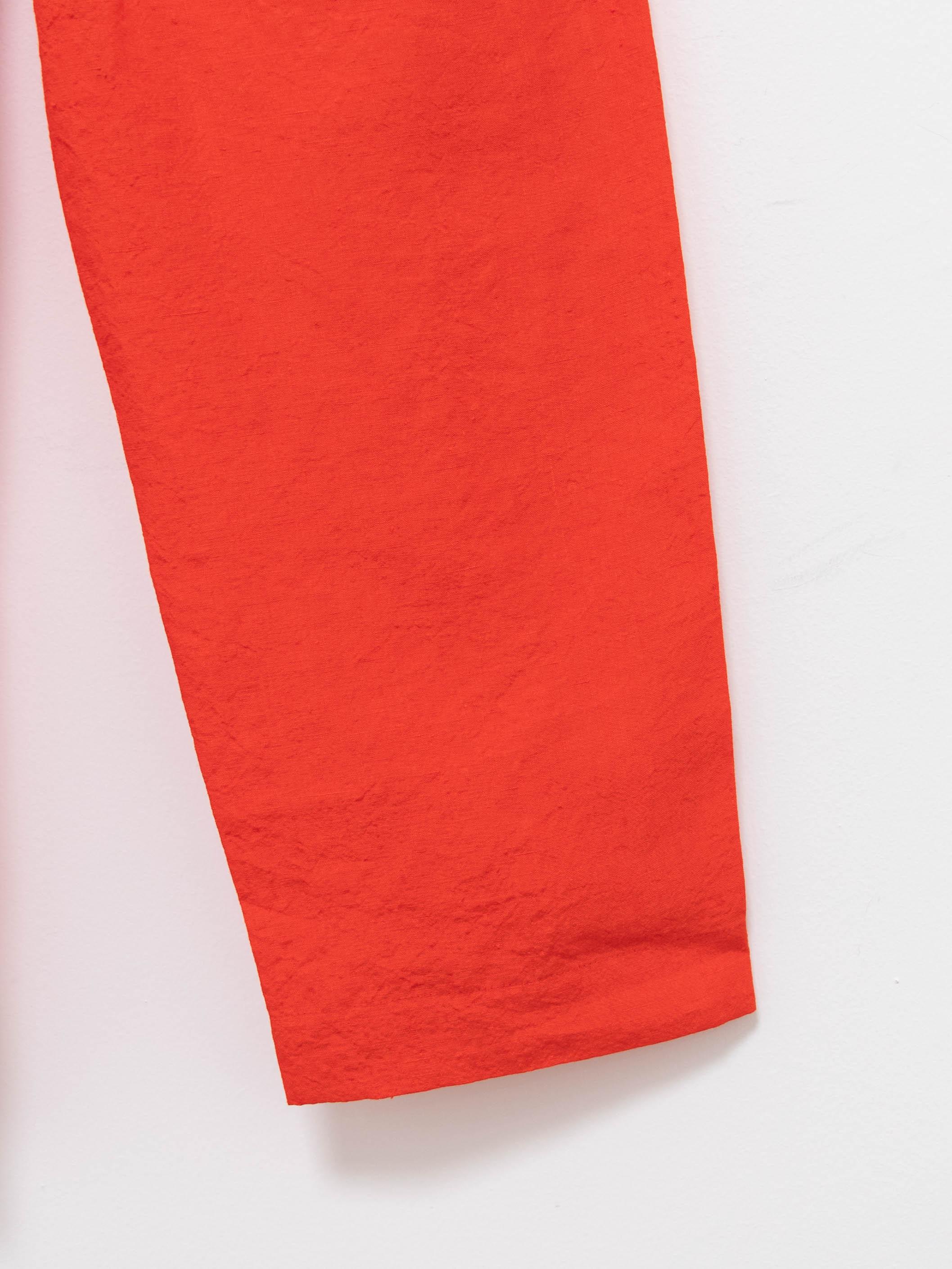 Namu Shop - Sofie D'Hoore Punch Linen Trousers - Red Pepper
