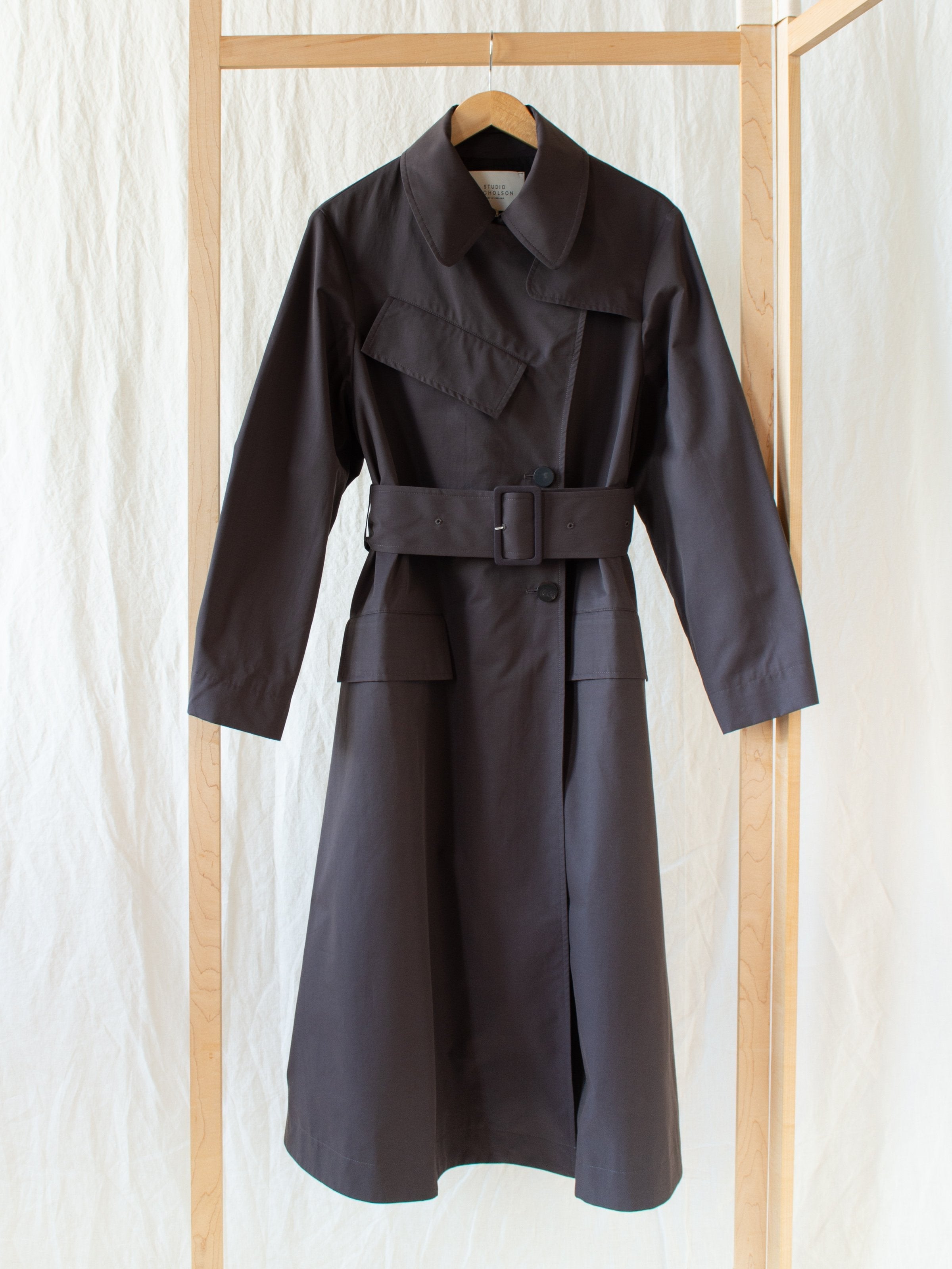 Namu Shop - Studio Nicholson Angstrom Rain Coat - Dark Brown