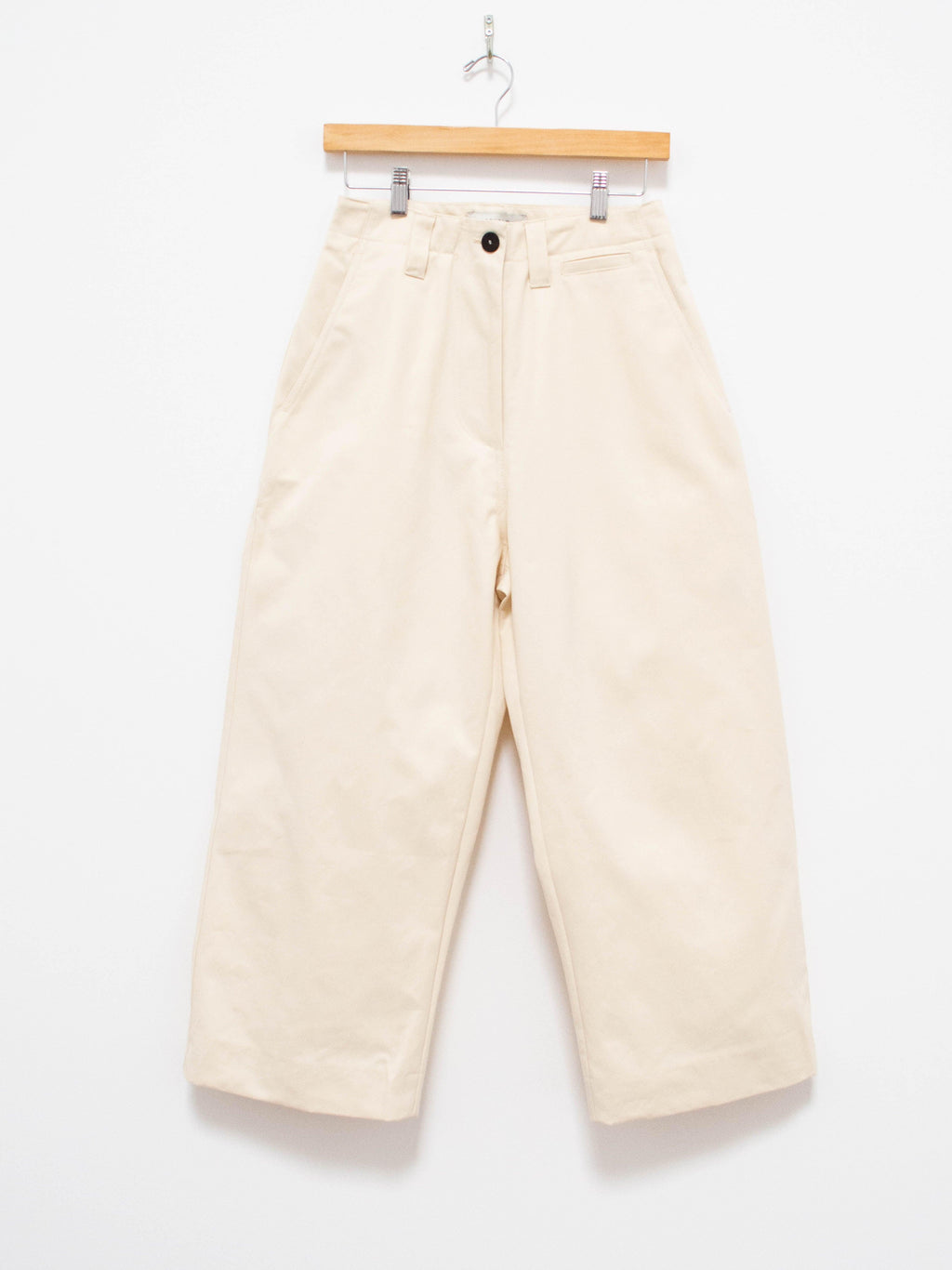 Namu Shop - Studio Nicholson Asher Peached Cotton Twill Pants - Cream