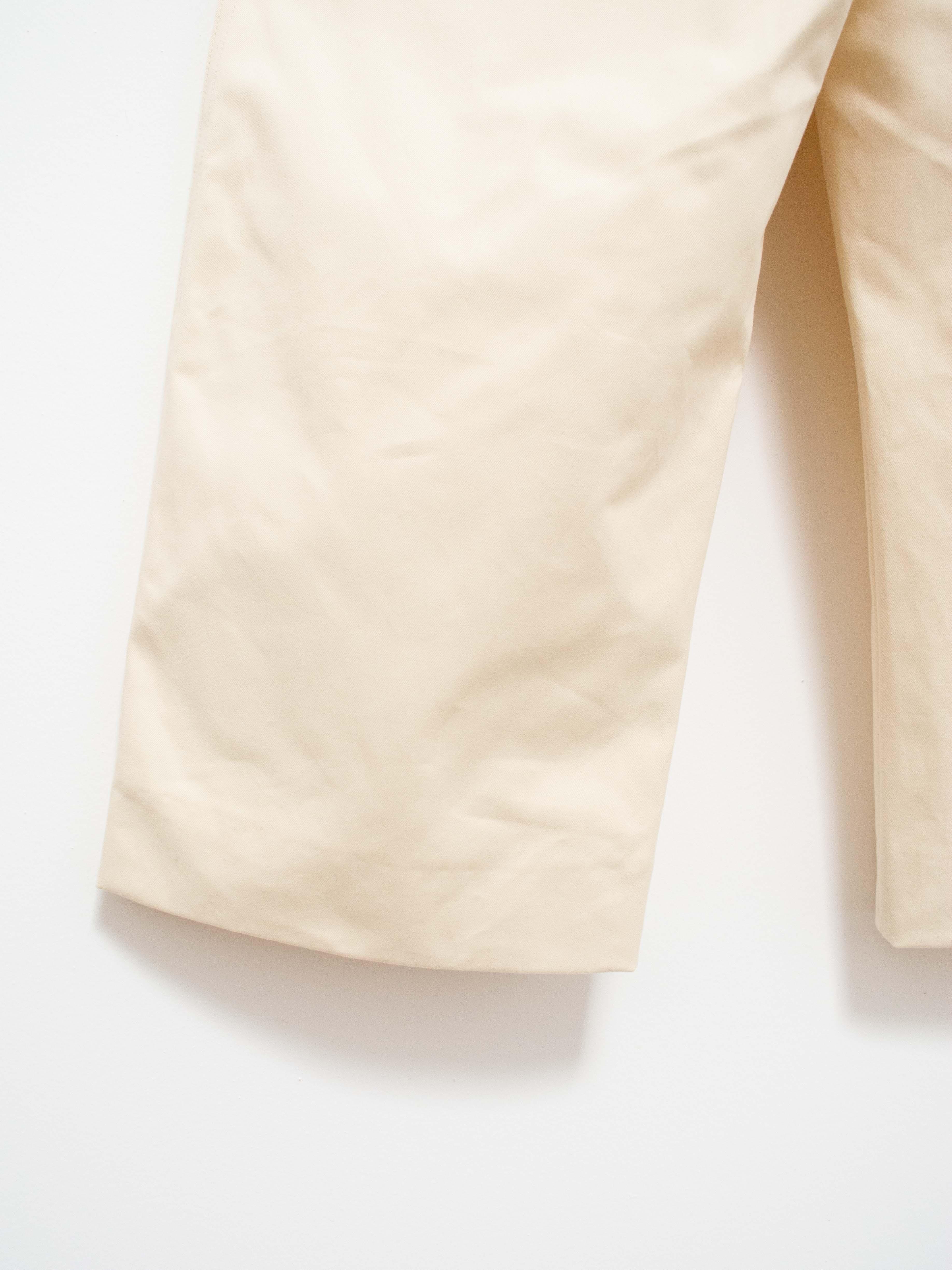 Namu Shop - Studio Nicholson Asher Peached Cotton Twill Pants - Cream