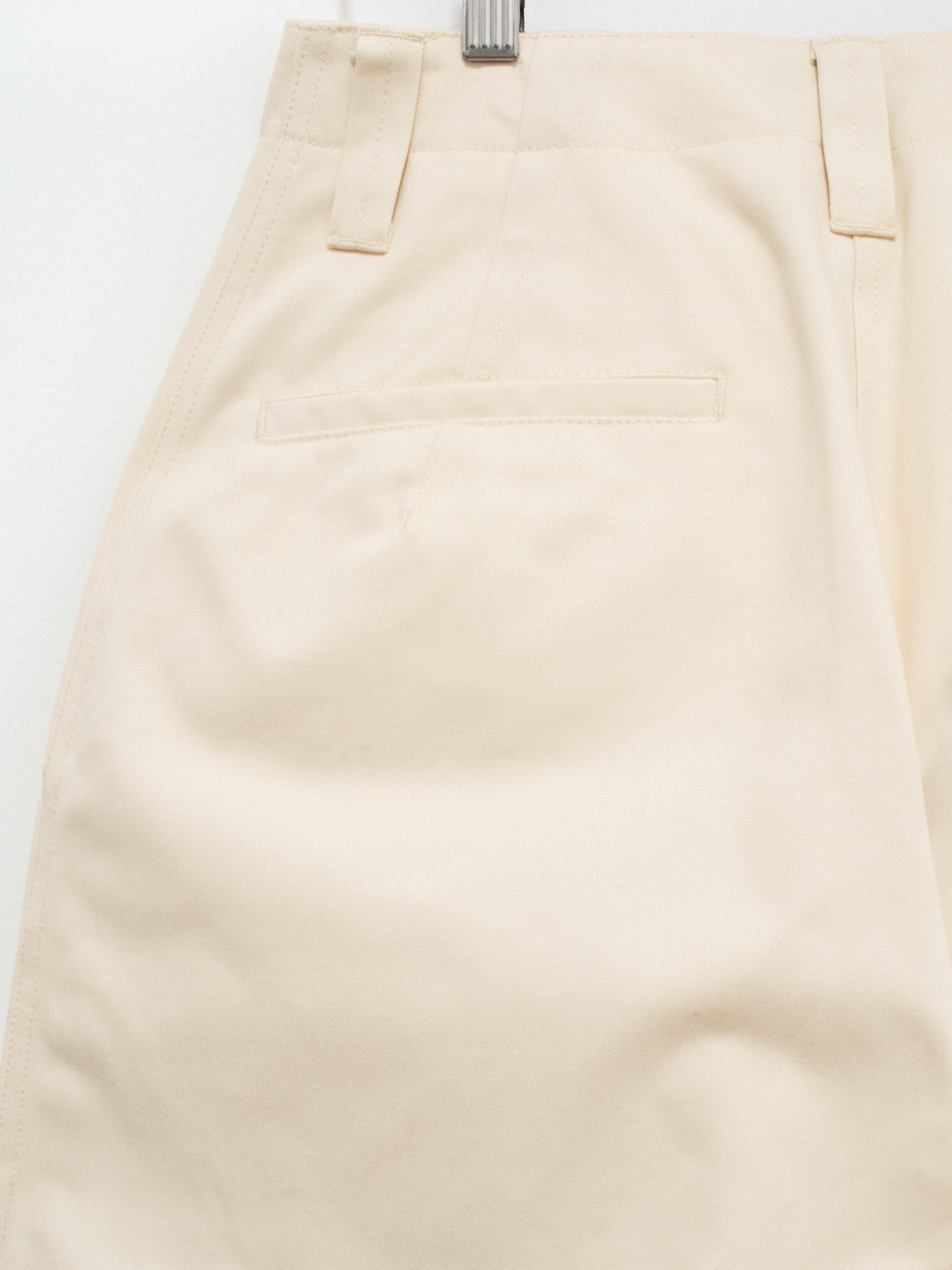 Namu Shop - Studio Nicholson Asher Peached Cotton Twill Pants - Cream