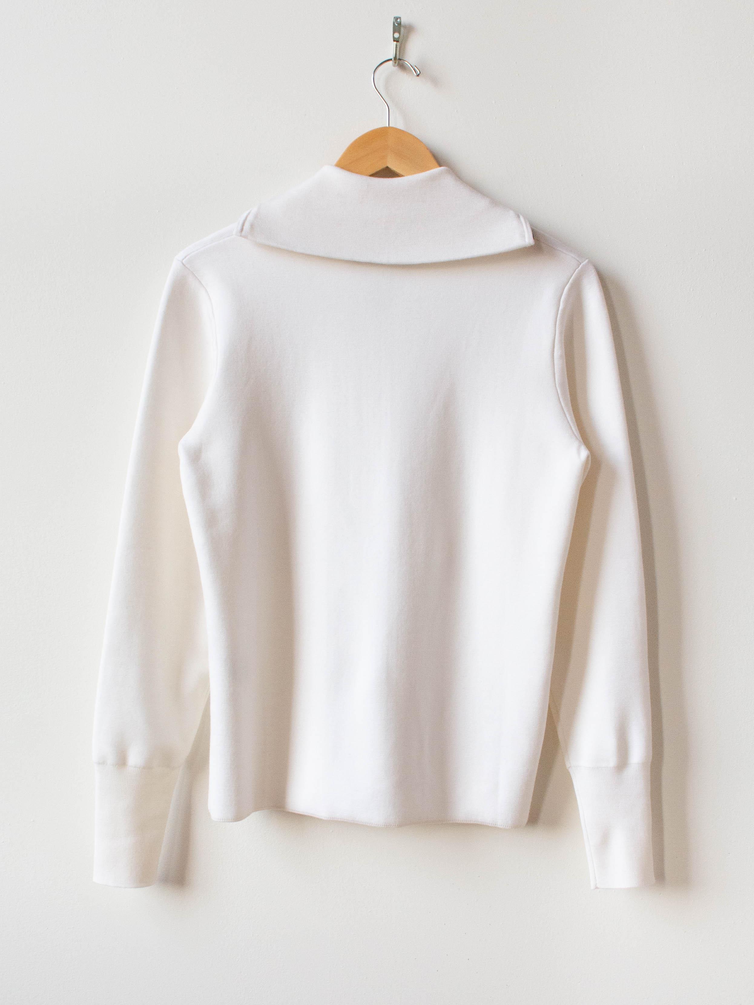 Namu Shop - Studio Nicholson Auguste Merino Silk Cashmere Zip Up Knit - Milk