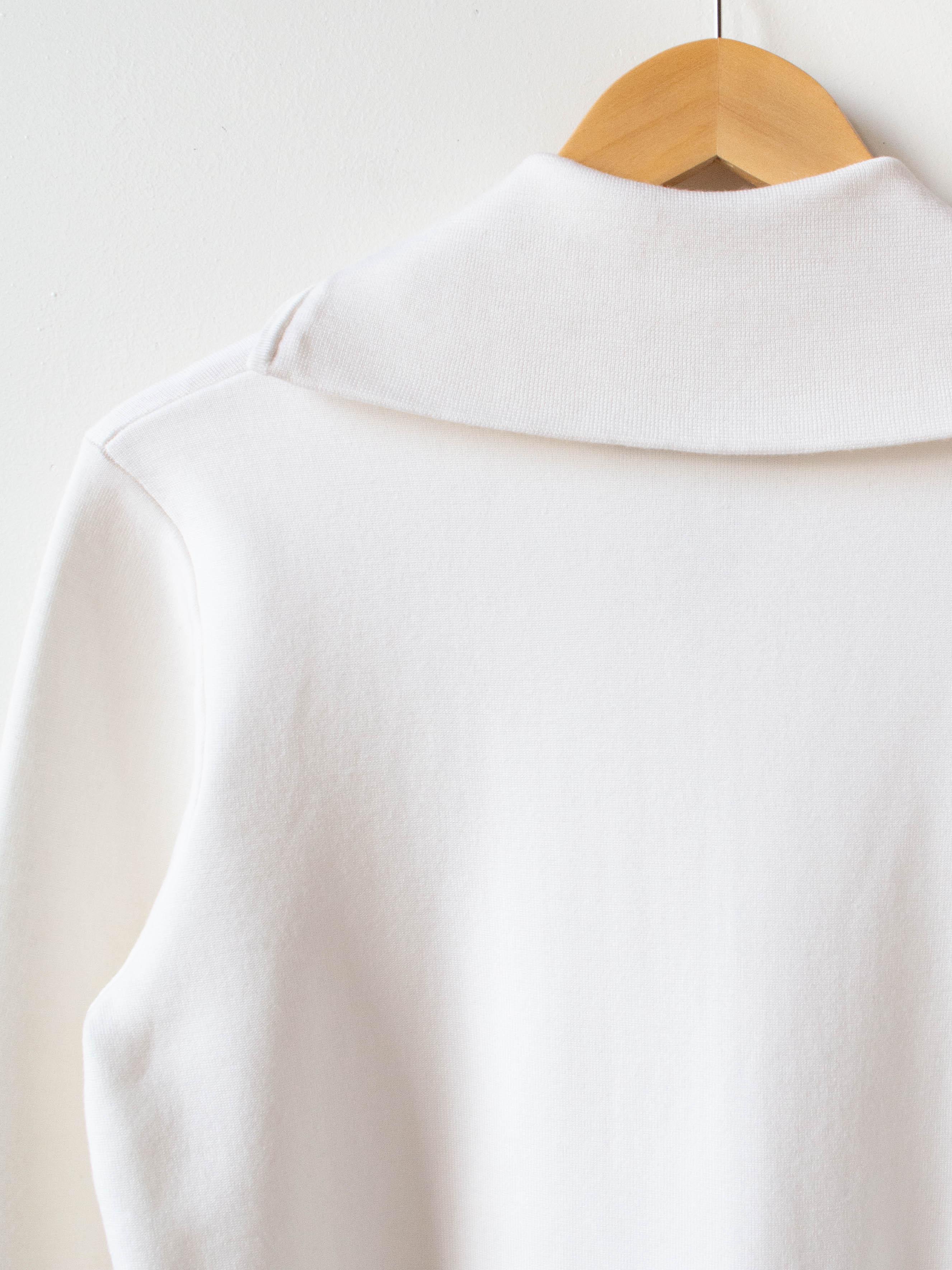 Namu Shop - Studio Nicholson Auguste Merino Silk Cashmere Zip Up Knit - Milk
