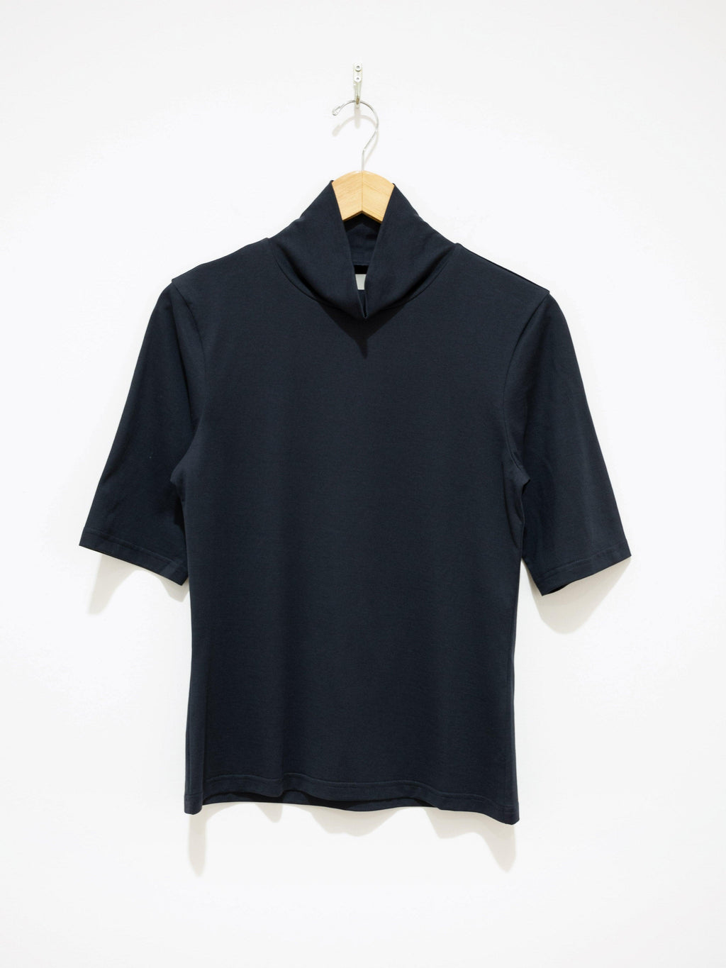 Namu Shop - Studio Nicholson Barelli Roll Neck Top - Dark Navy