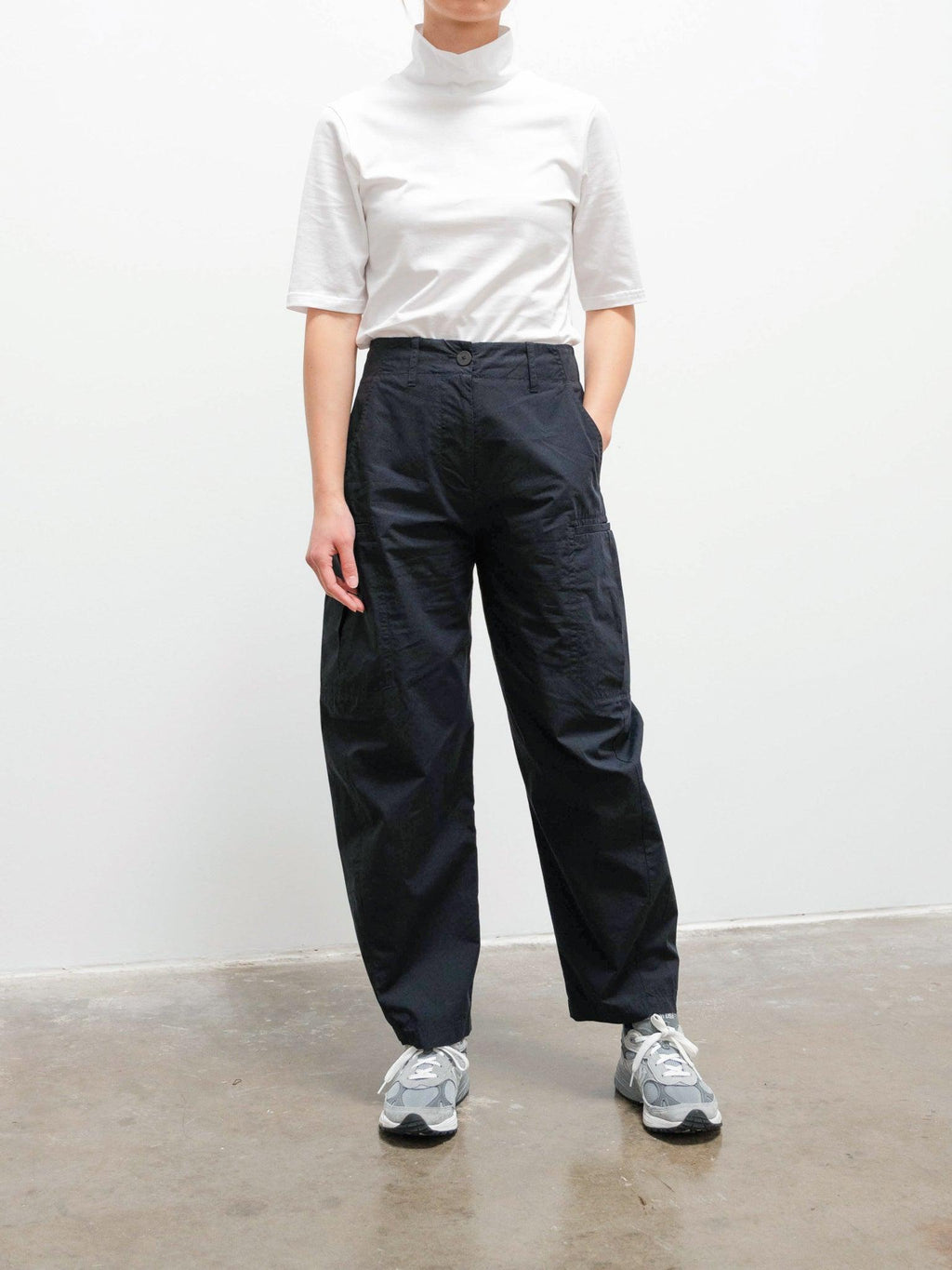 Namu Shop - Studio Nicholson Barelli Roll Neck Top - Off White