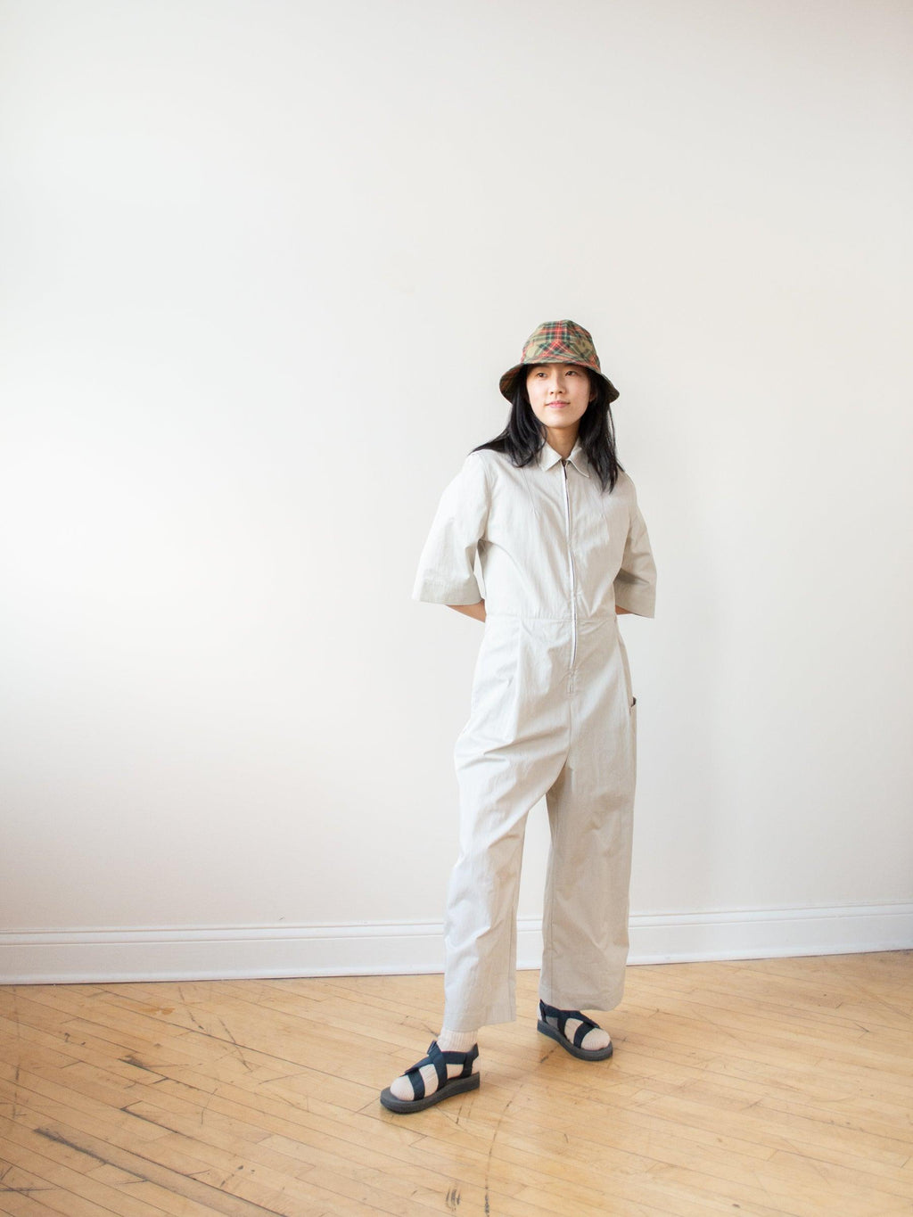 Namu Shop - Studio Nicholson Berte Utility Jumpsuit - Ash