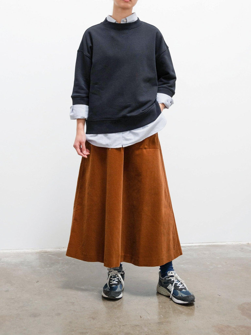 Namu Shop - Studio Nicholson Brawn Sweatshirt Top - Darkest Navy
