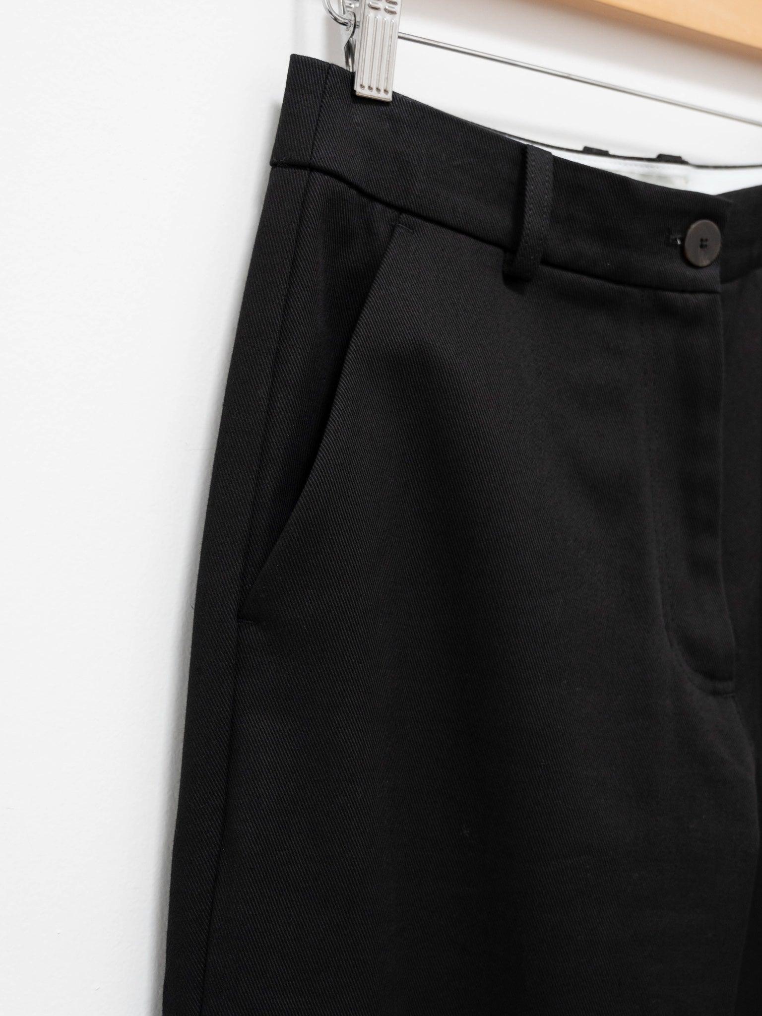 Namu Shop - Studio Nicholson Corbu Slim Flare Pant - Black