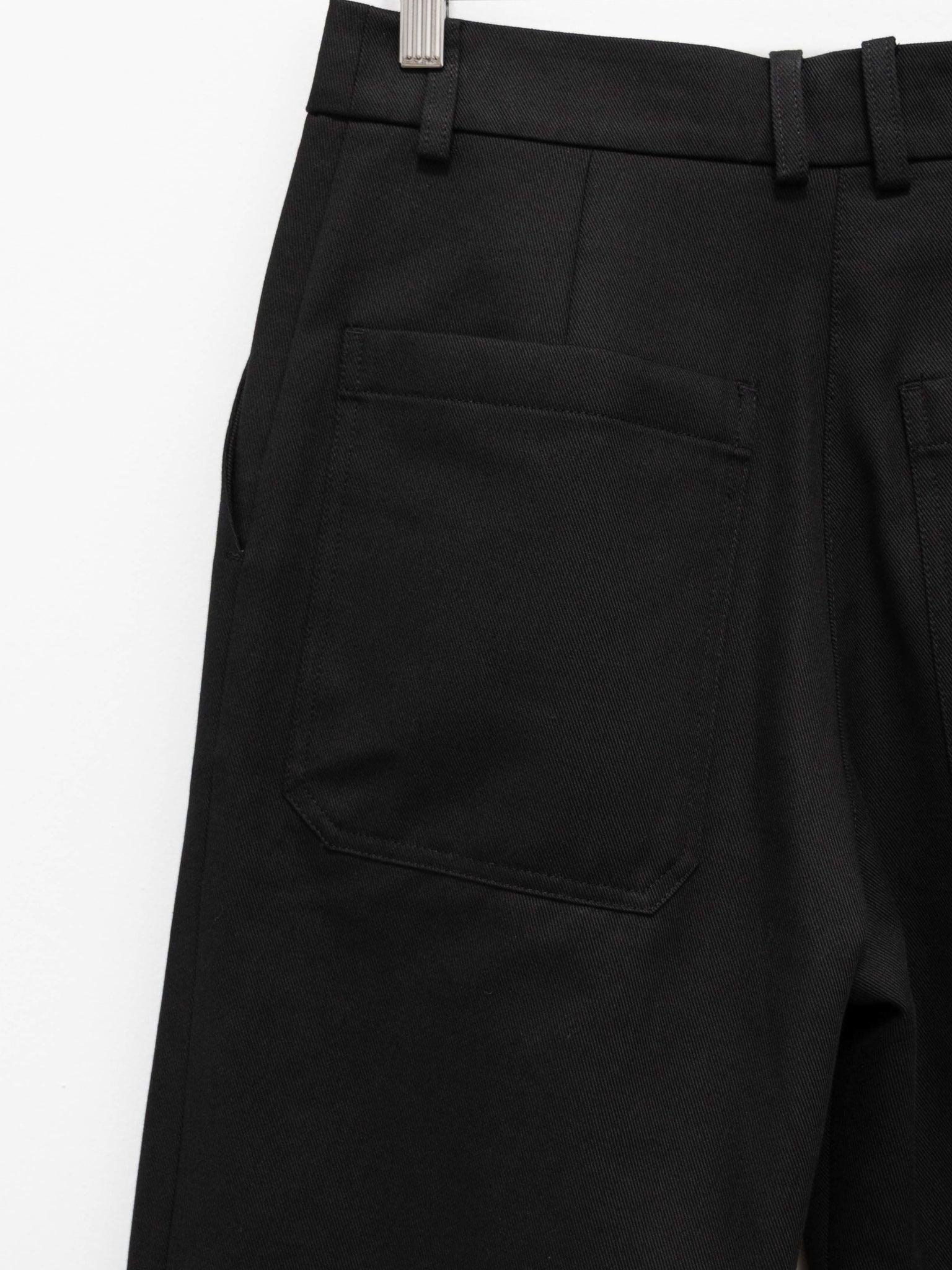 Namu Shop - Studio Nicholson Corbu Slim Flare Pant - Black