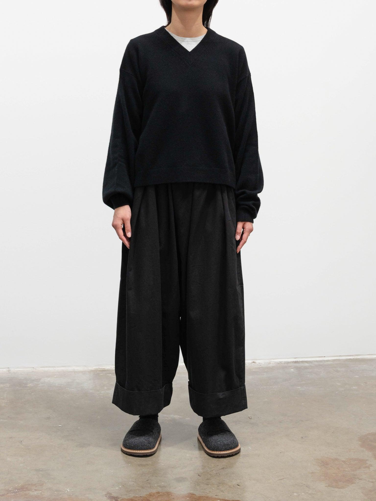 Namu Shop - Studio Nicholson Ghia Extra Fine Lambswool Knit - Black