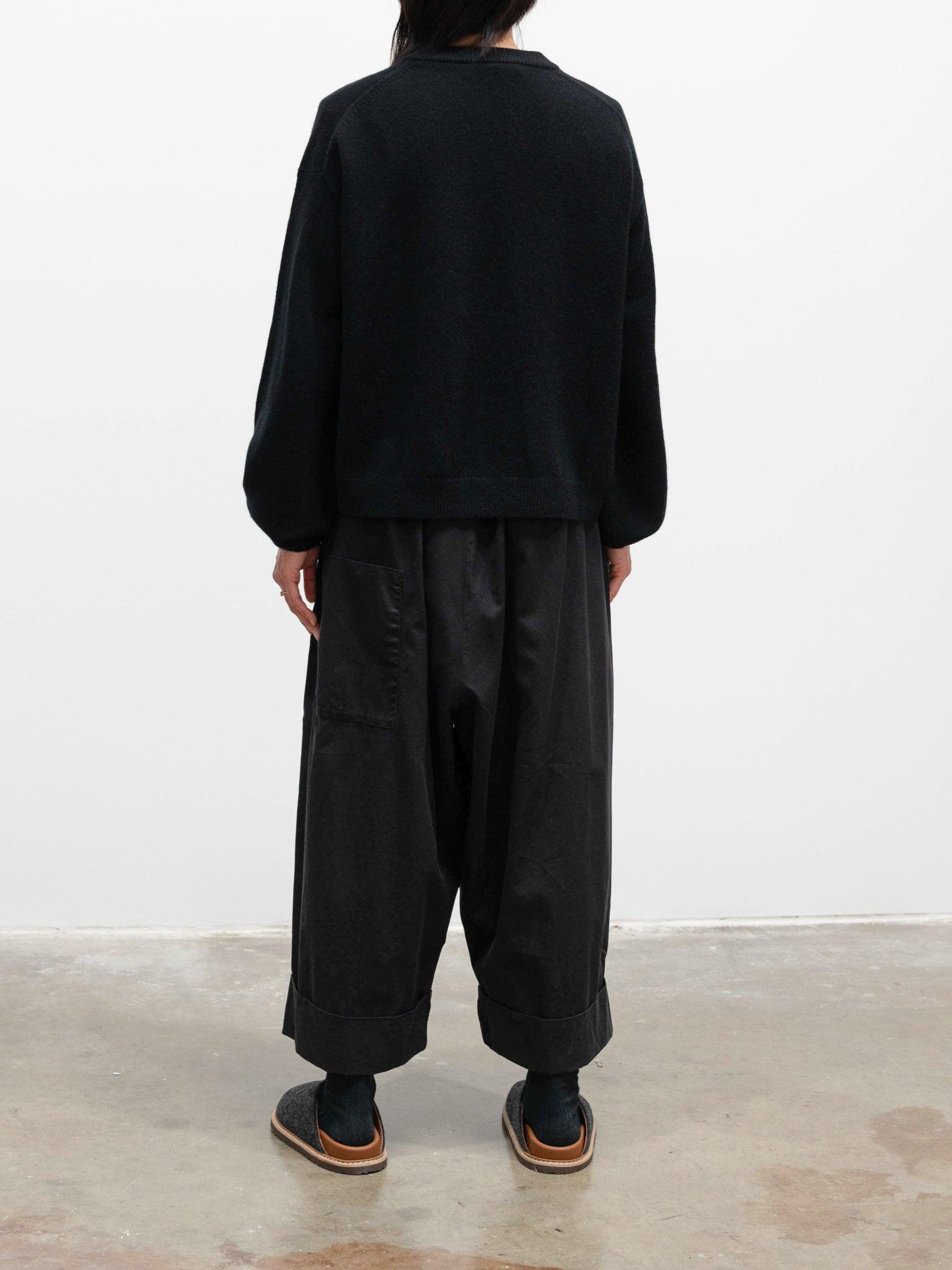 Namu Shop - Studio Nicholson Ghia Extra Fine Lambswool Knit - Black