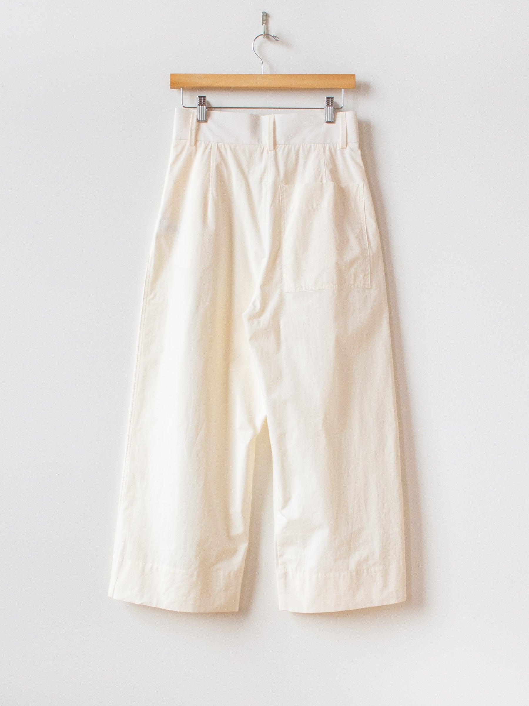 Namu Shop - Studio Nicholson Greta Powder Cotton Pant - Milk