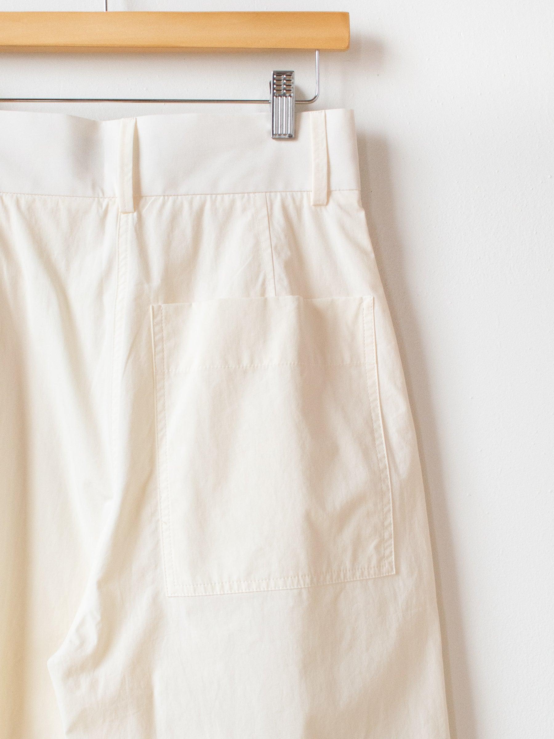 Namu Shop - Studio Nicholson Greta Powder Cotton Pant - Milk