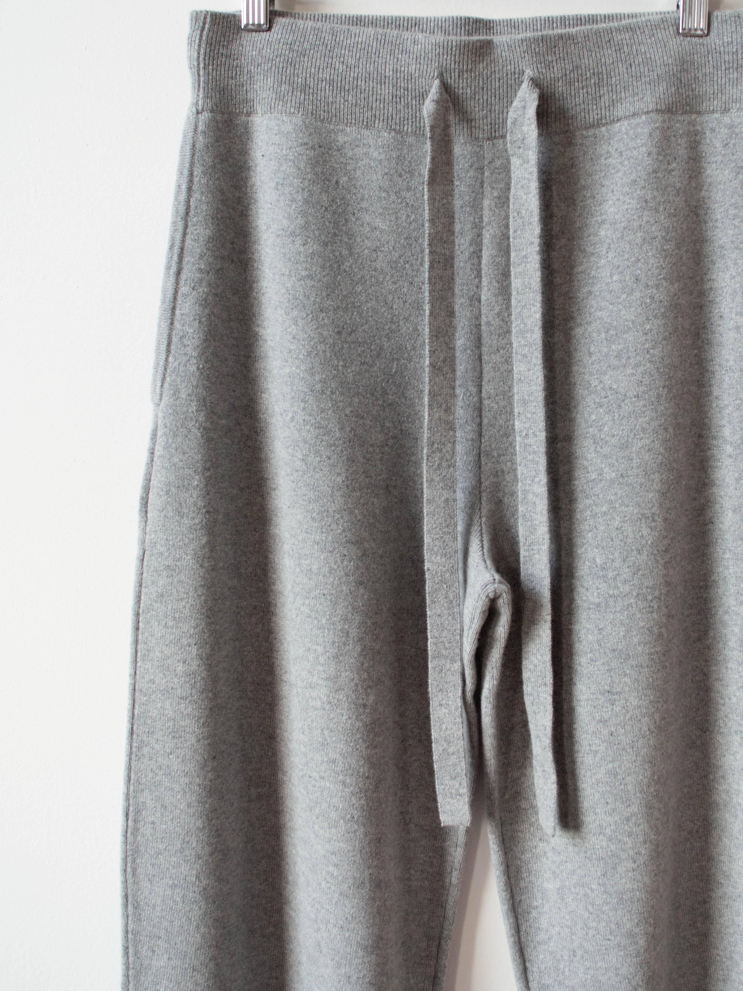 Namu Shop - Studio Nicholson Hable Merino Cashmere Rounded Pant - Gray Marl