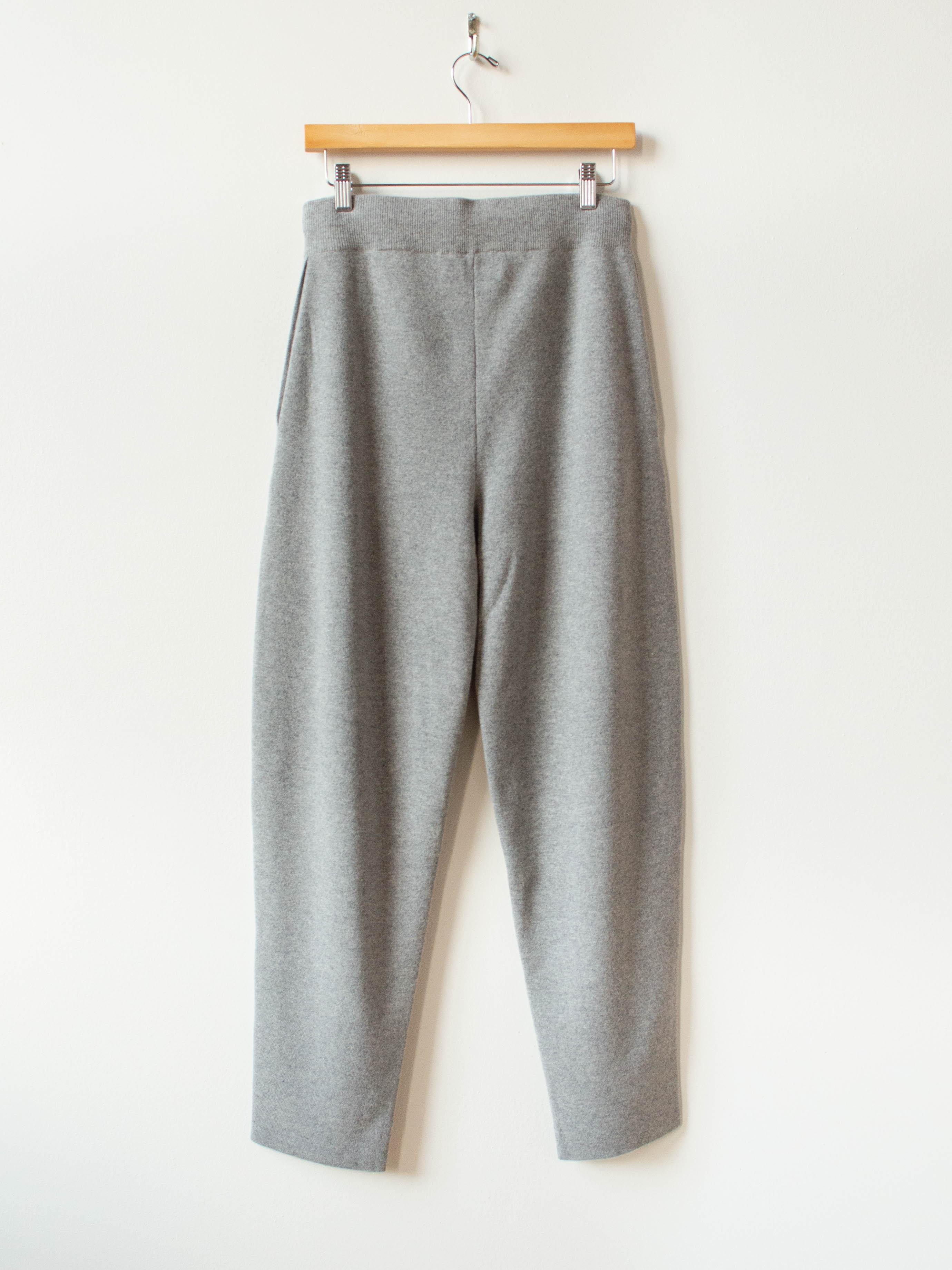 Namu Shop - Studio Nicholson Hable Merino Cashmere Rounded Pant - Gray Marl