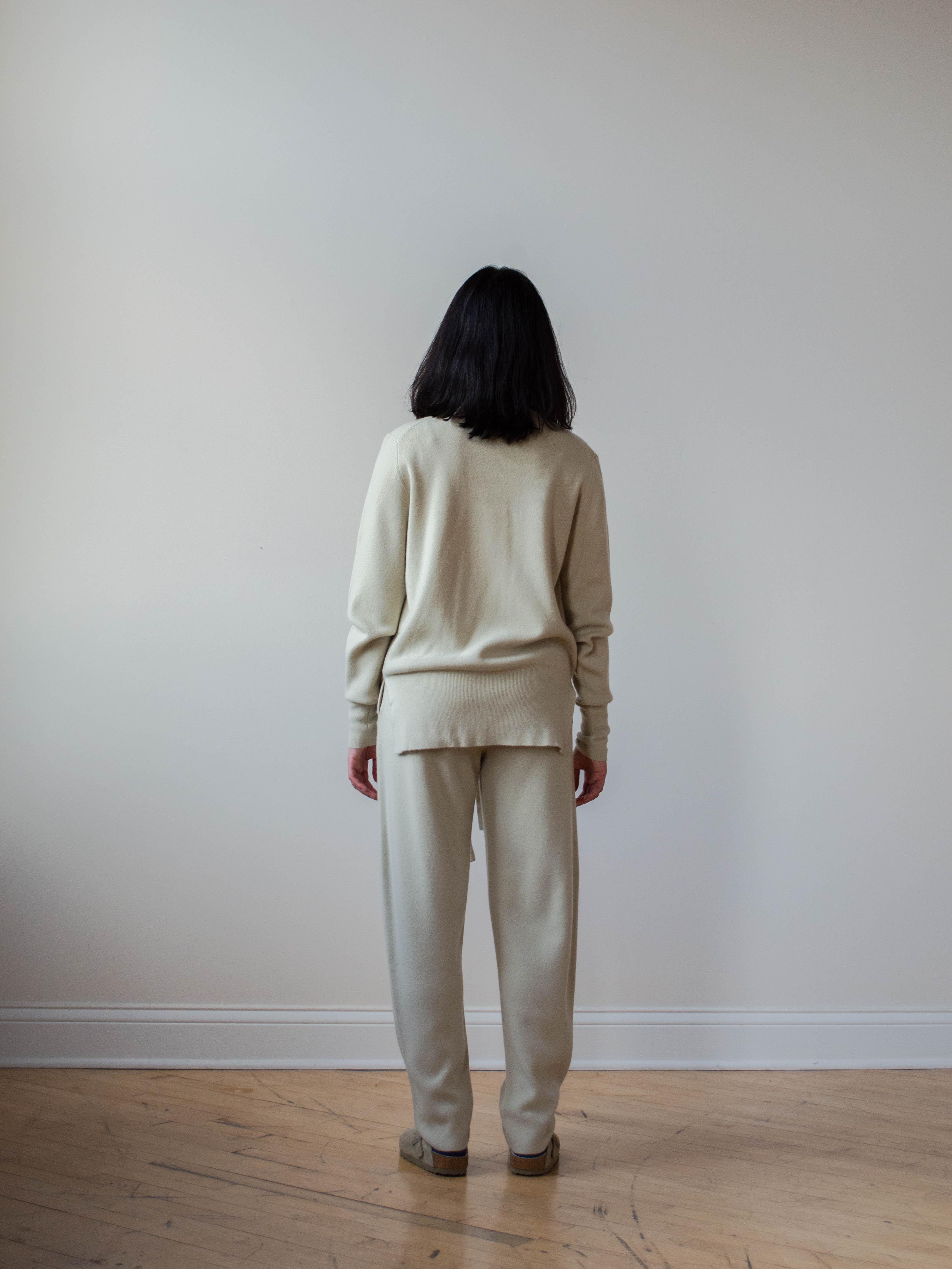 Namu Shop - Studio Nicholson Hable Merino Cashmere Rounded Pant - Melon