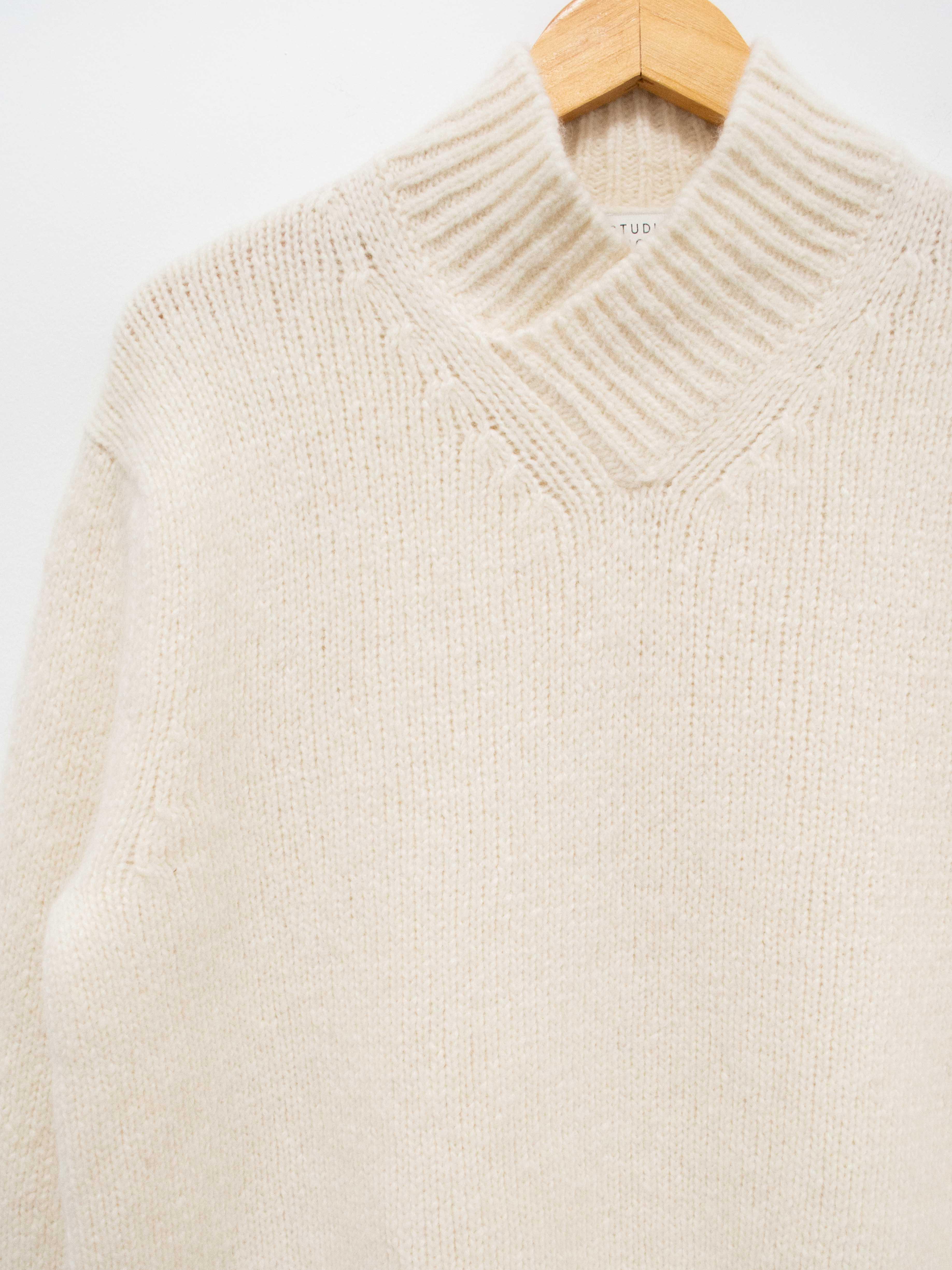 Namu Shop - Studio Nicholson Kelvin Alpaca Merino Knit - Cream