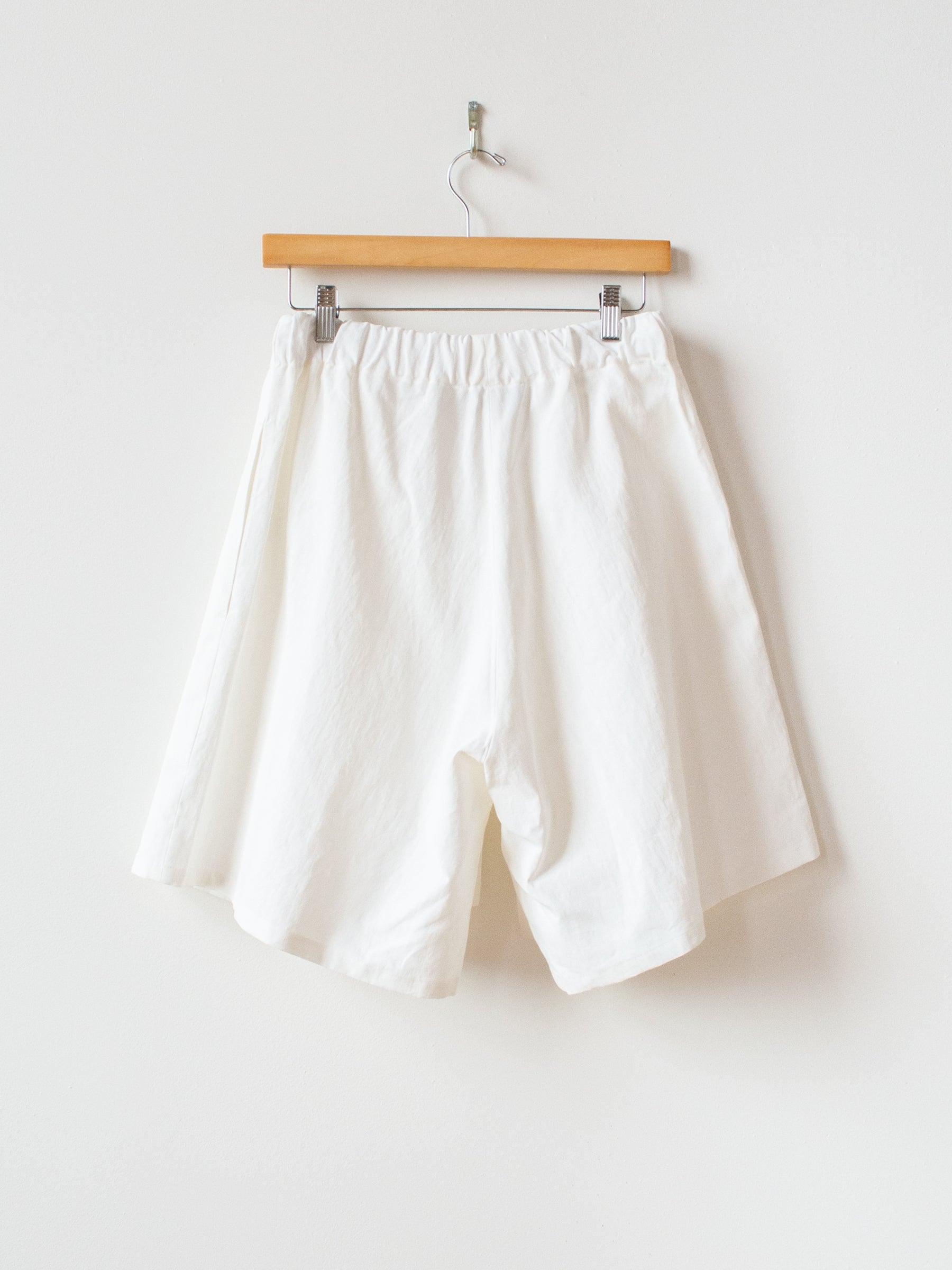 Namu Shop - Studio Nicholson Leda Coated Linen Shorts - Milk