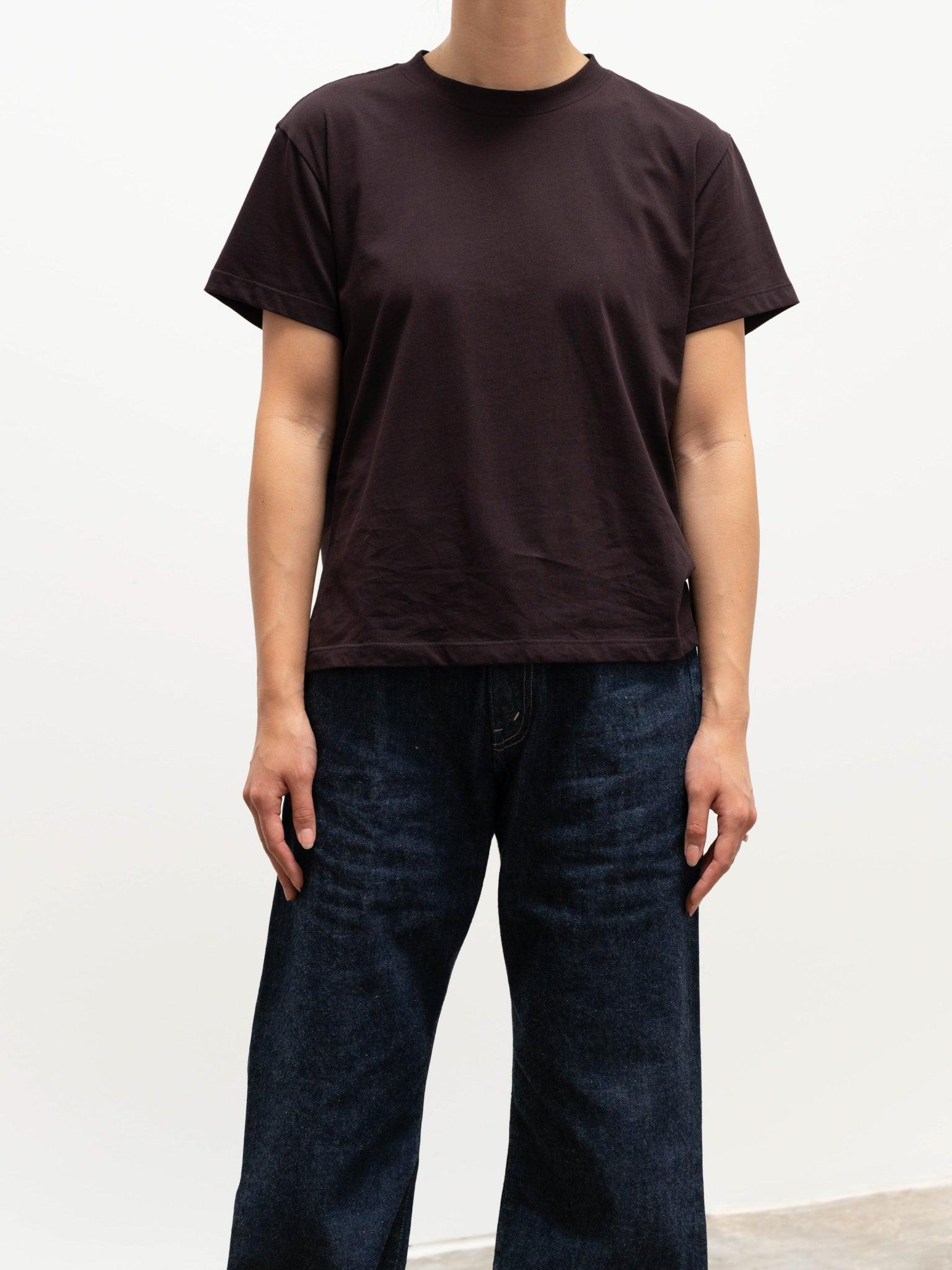 Namu Shop - Studio Nicholson Marine Perfect Tee - Black Grape