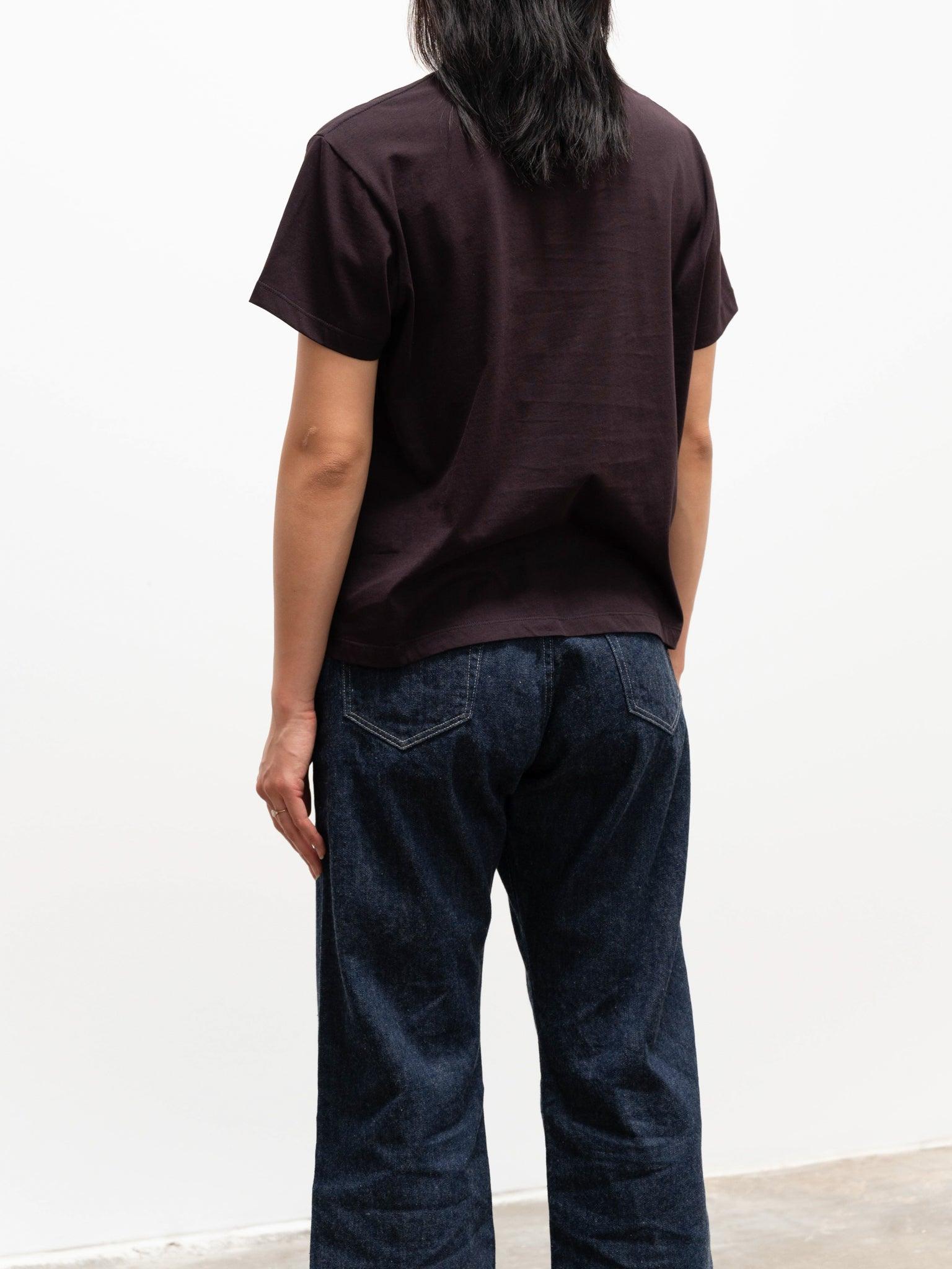 Namu Shop - Studio Nicholson Marine Perfect Tee - Black Grape